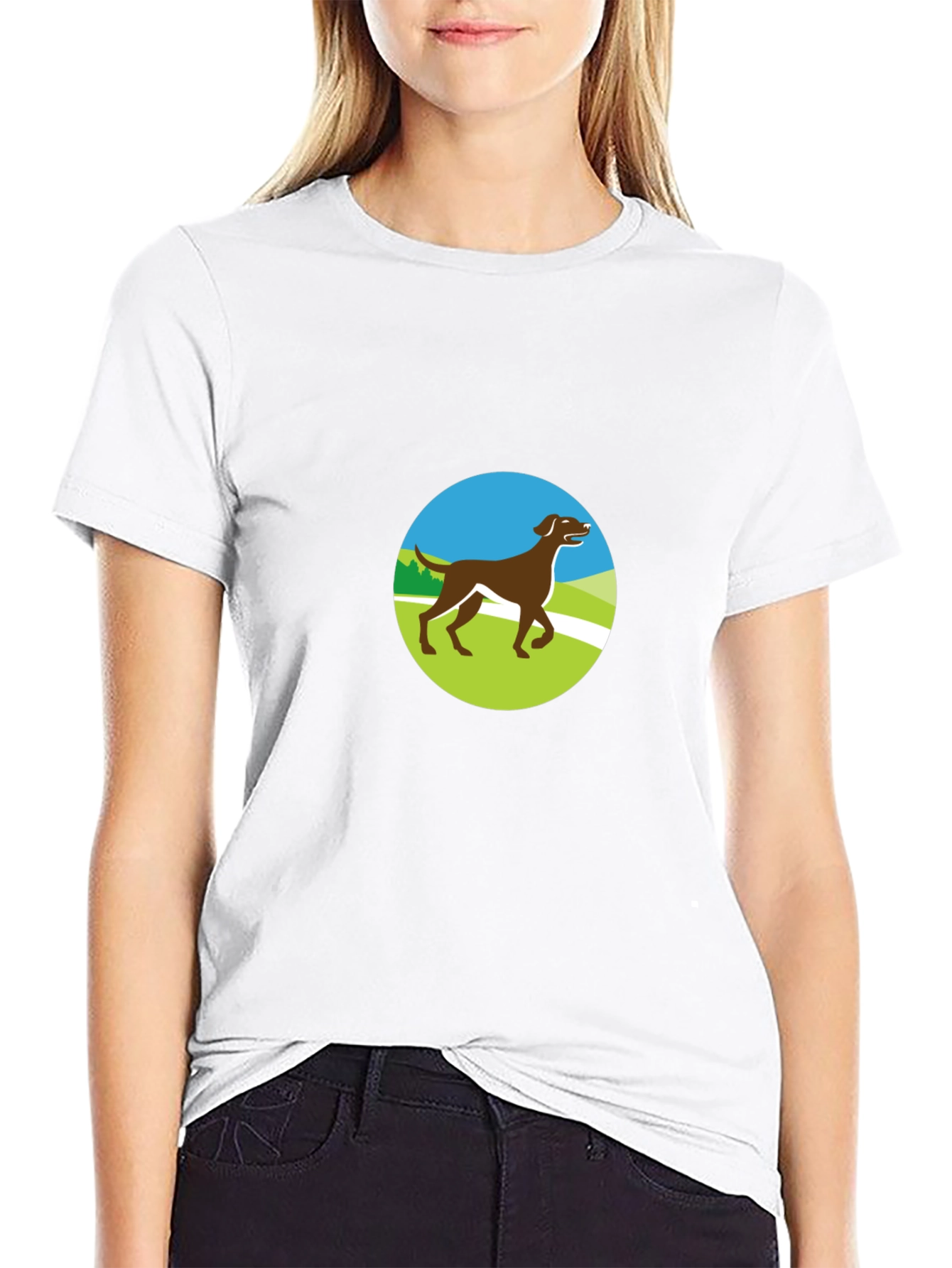 Dog Lover T-Shirt - Brown Lab Graphic Tee