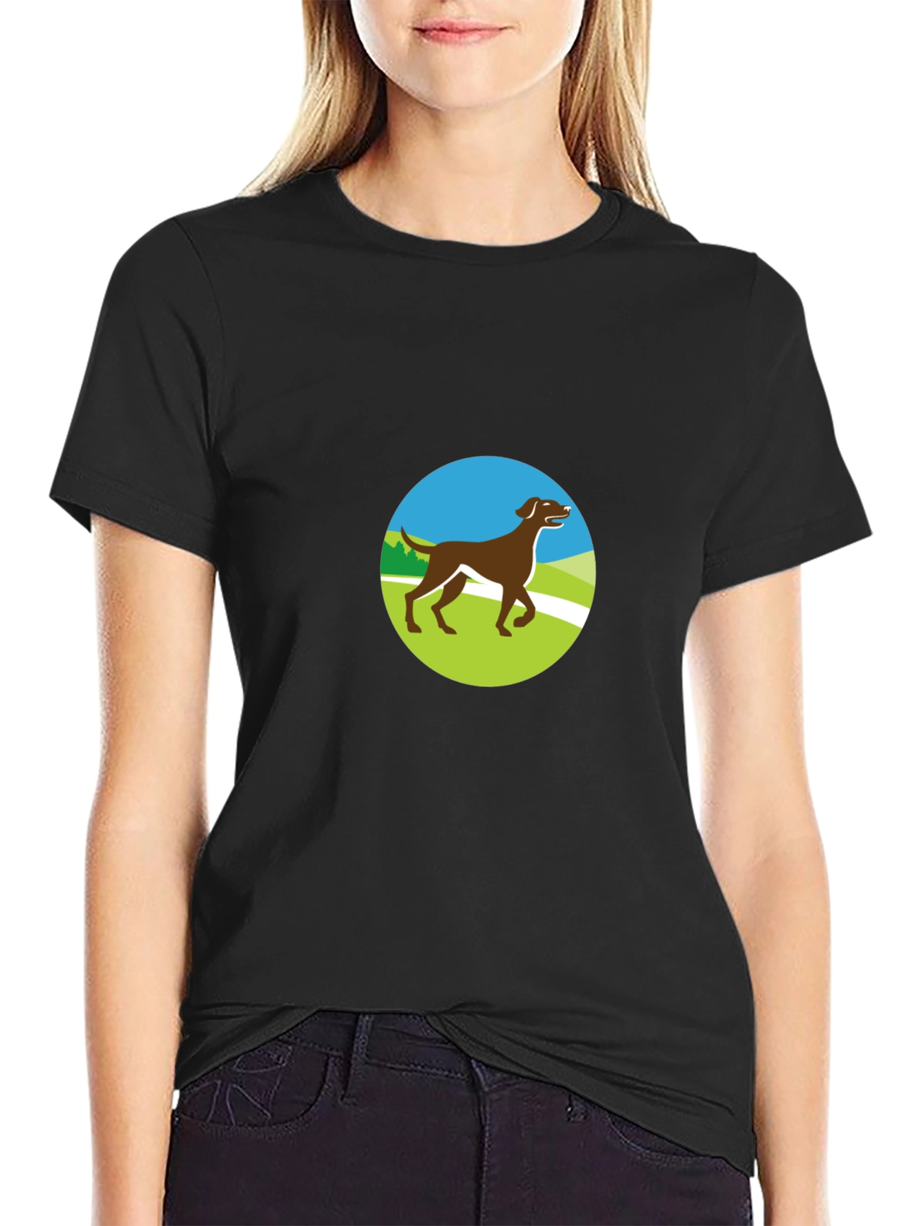 Dog Lover T-Shirt - Brown Lab Graphic Tee