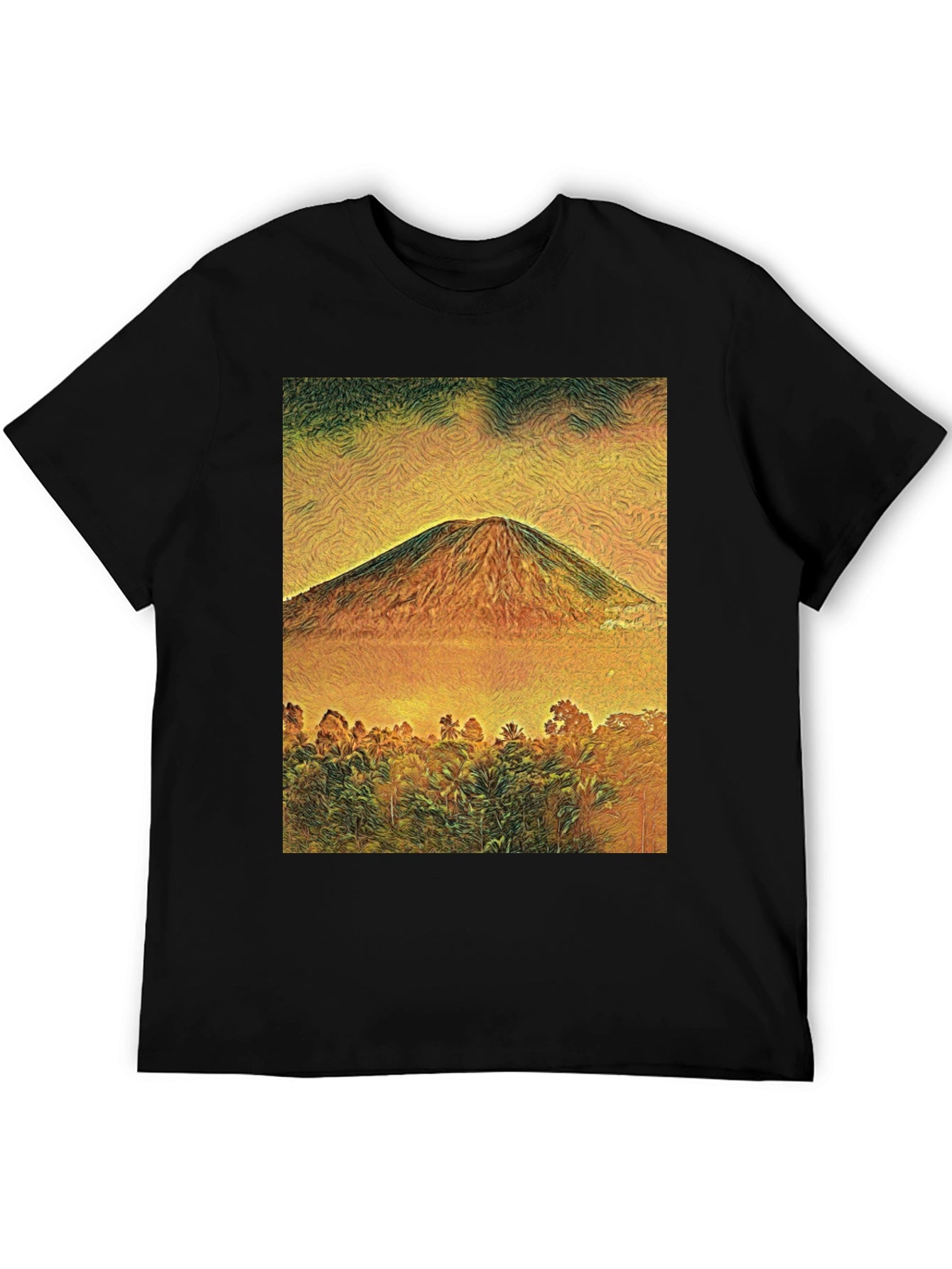 Mountain View Graphic Tee - Black Unisex T-Shirt