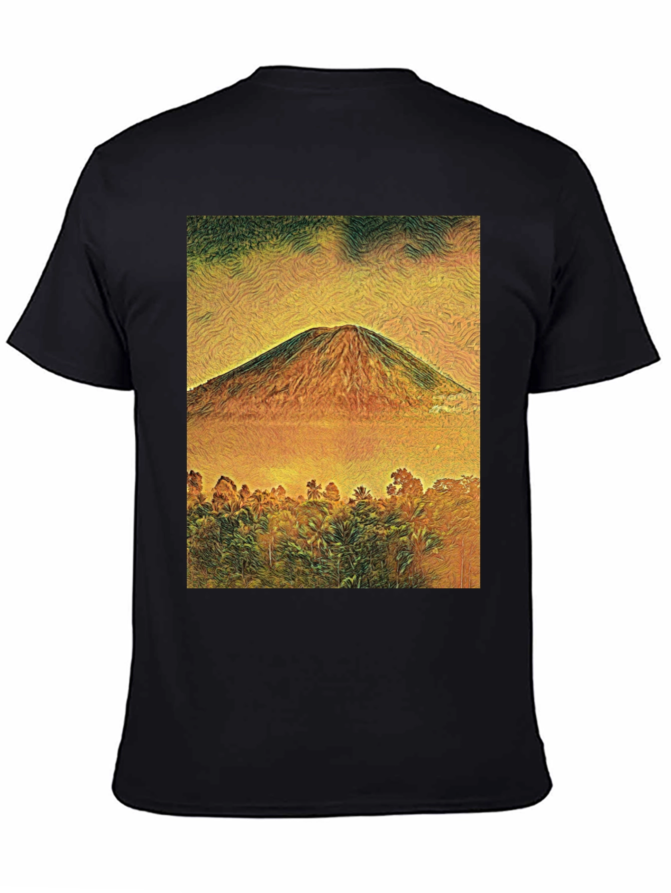Mountain View Graphic Tee - Black Unisex T-Shirt