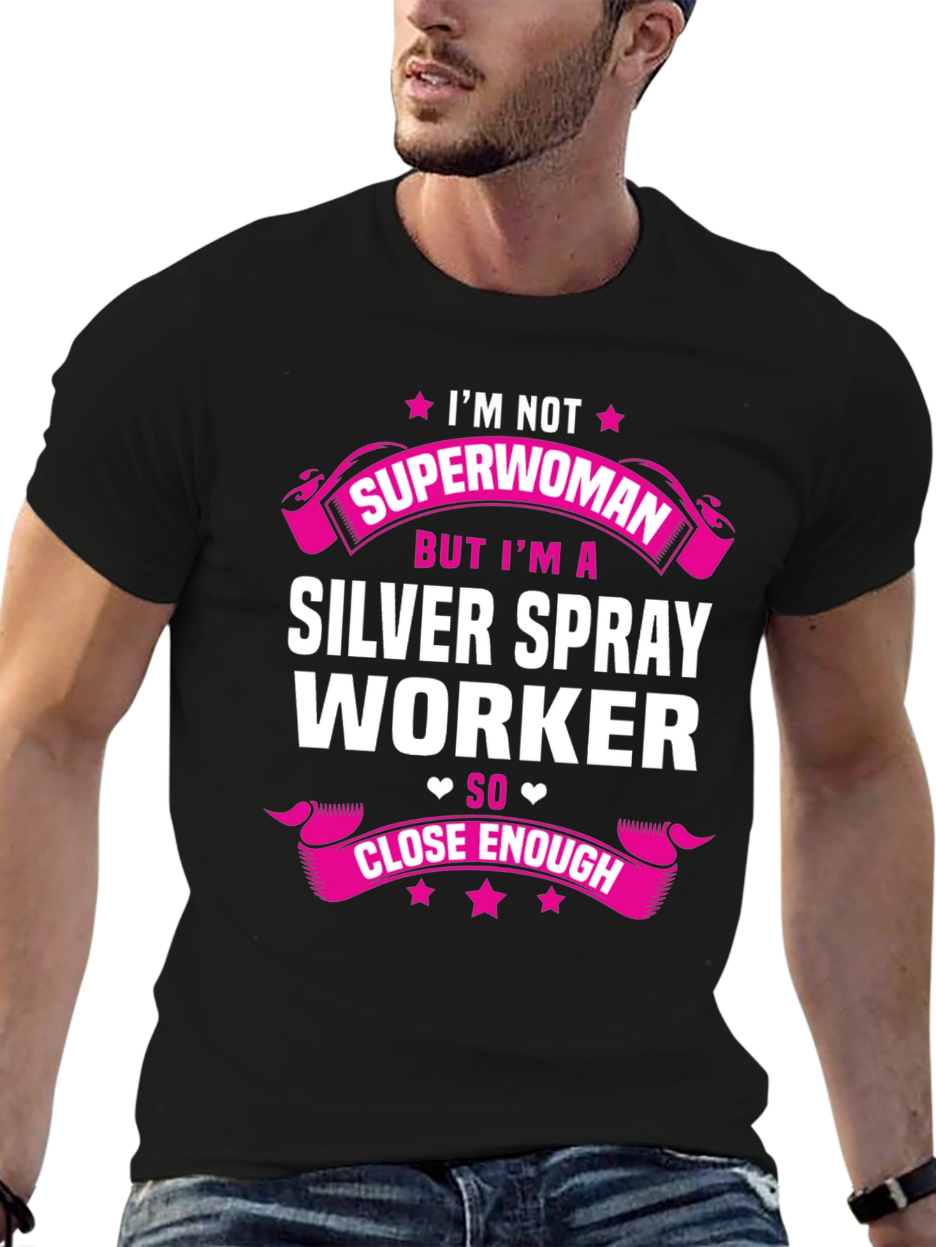 Silver Spray Worker T-Shirt - Superwoman Alternative