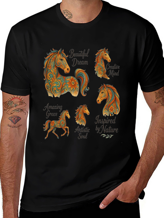 Horse Art T-Shirt - Creative Design