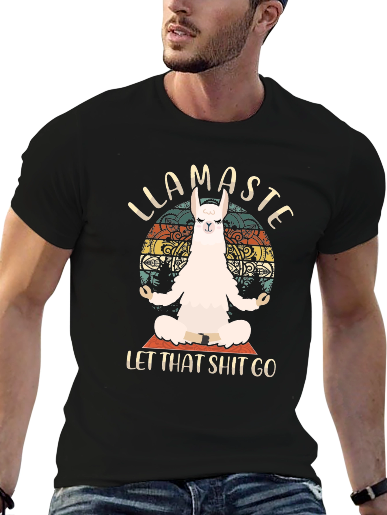 Llamaste Funny Yoga Llama T-Shirt