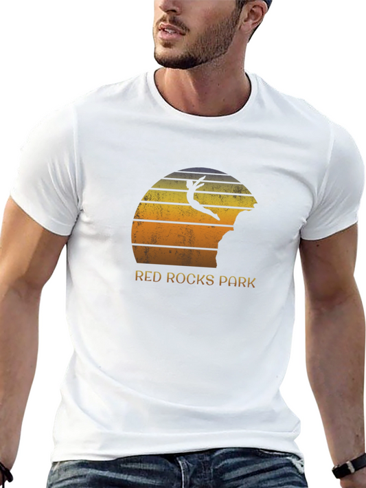 Red Rocks Park Retro Graphic T-Shirt