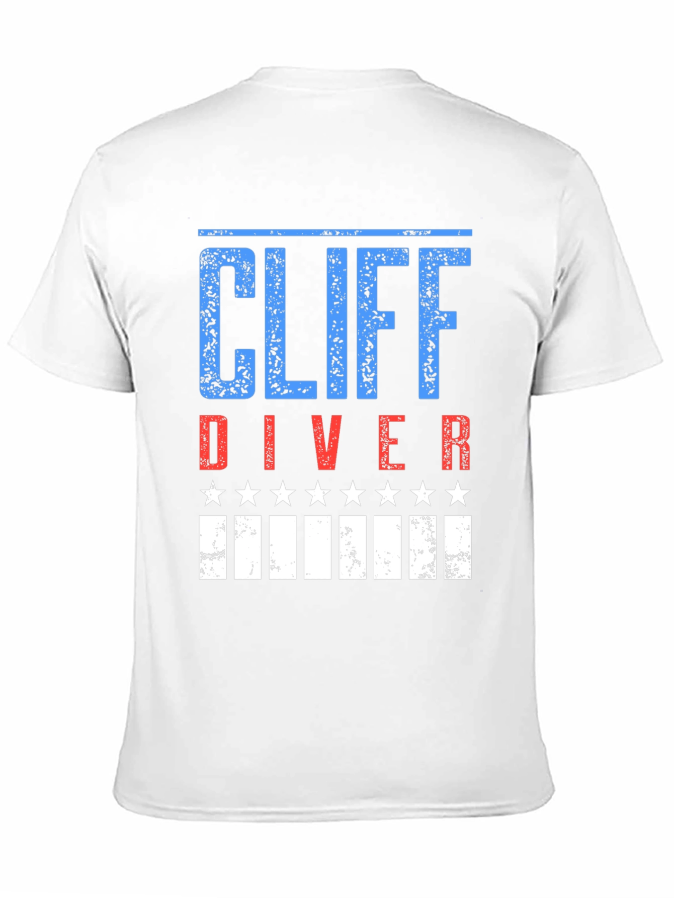 Cliff Diver Patriotic Graphic T-Shirt