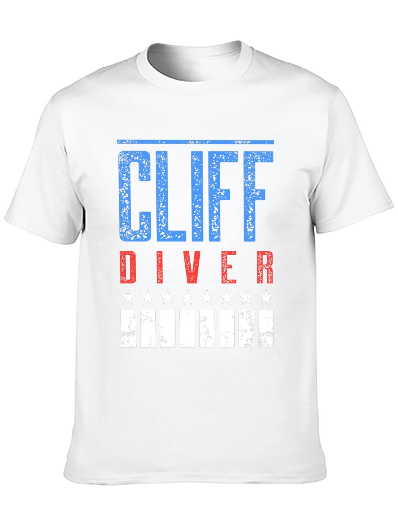Cliff Diver Patriotic Graphic T-Shirt