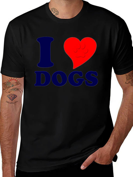 I Heart Dogs Graphic Tee - Stylish & Comfortable