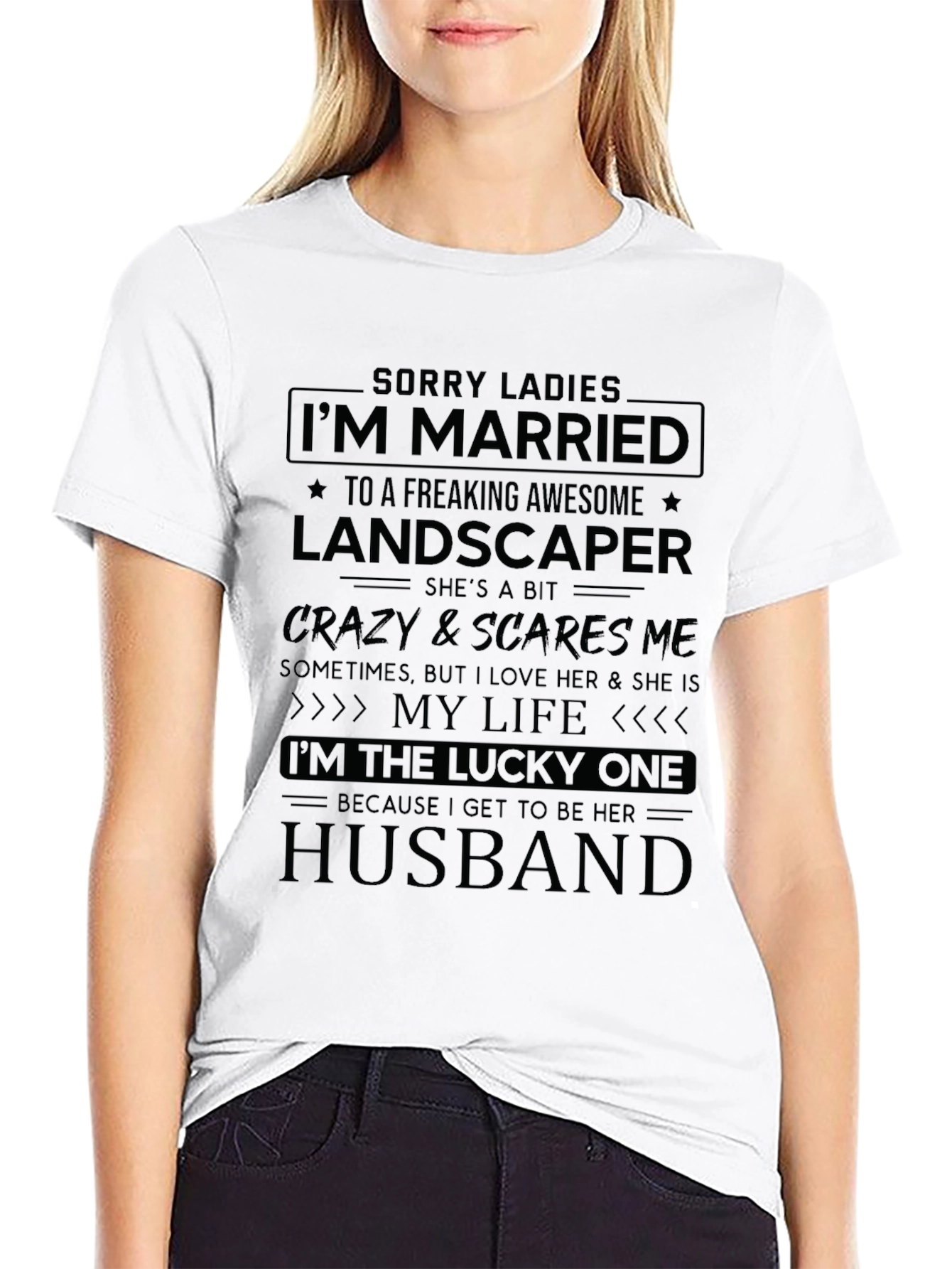 Married to a Landscaper Graphic T-Shirt