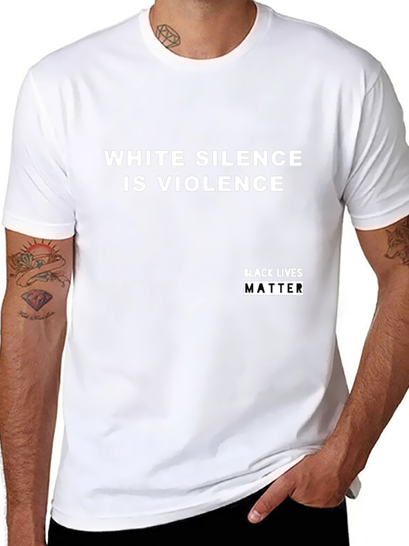 White Silence Is Violence - BLM T-Shirt
