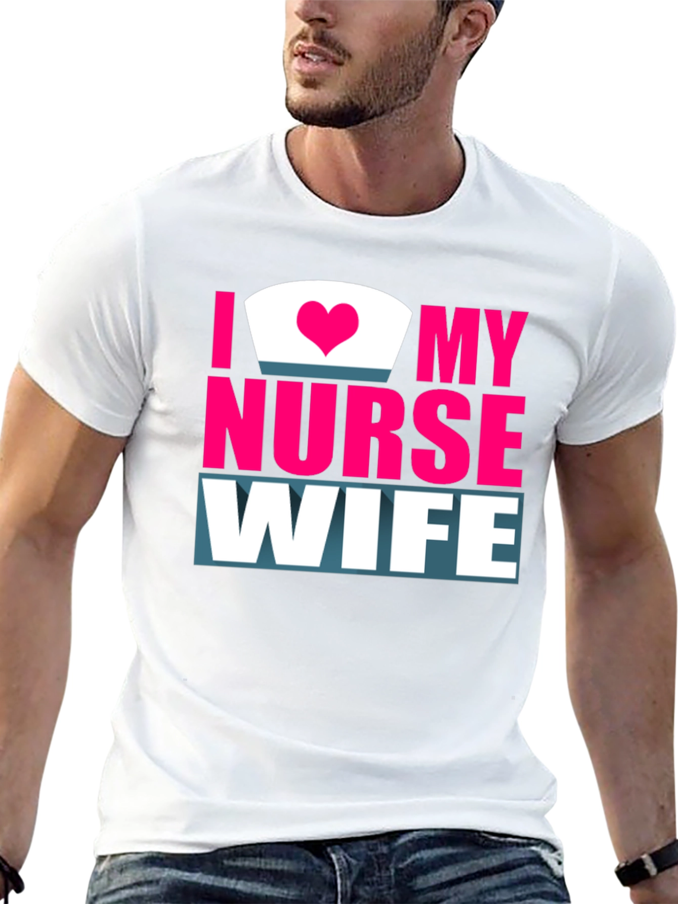I Love My Nurse Wife Graphic T-Shirt