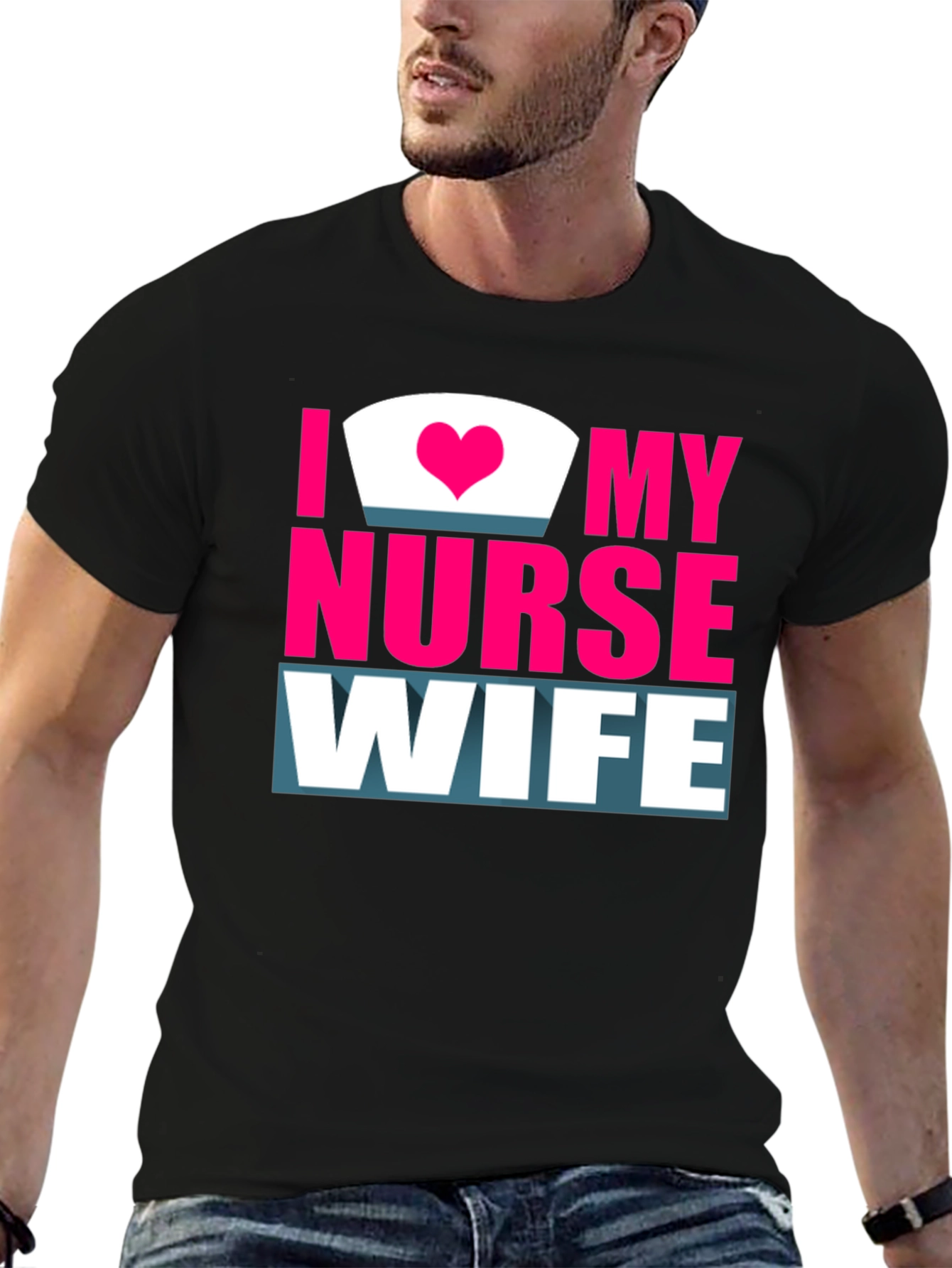 I Love My Nurse Wife Graphic T-Shirt