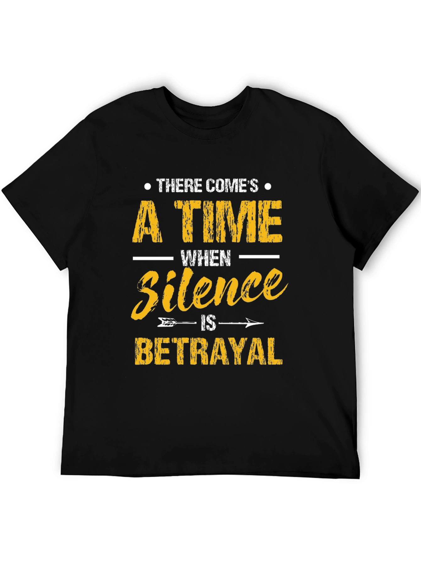 Silence is Betrayal Graphic Tee - Black T-Shirt