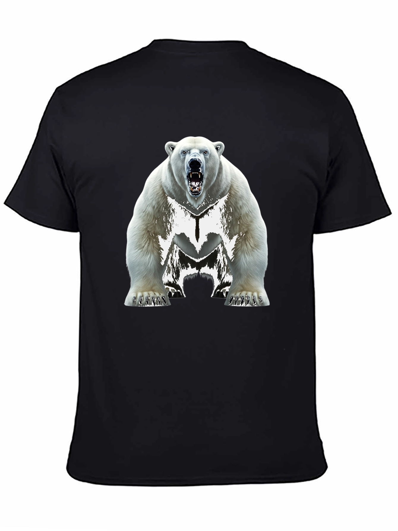 Polar Bear Graphic T-Shirt - Black