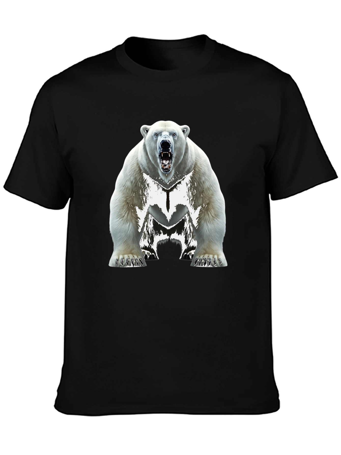 Polar Bear Graphic T-Shirt - Black