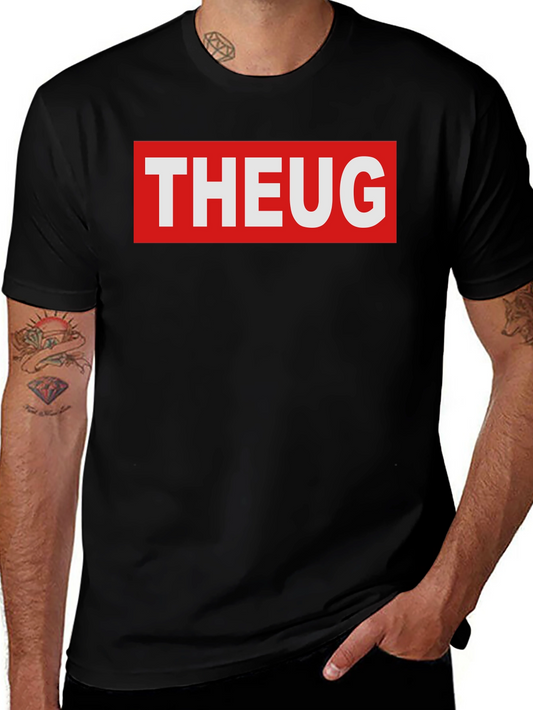 THEUG T-Shirt - Bold Graphic Tee - Red and White