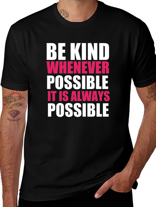 Be Kind Graphic T-Shirt - Positive Message Tee