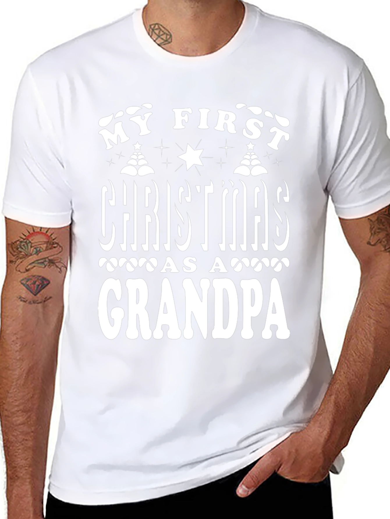 First Christmas Grandpa T-Shirt - Holiday Apparel