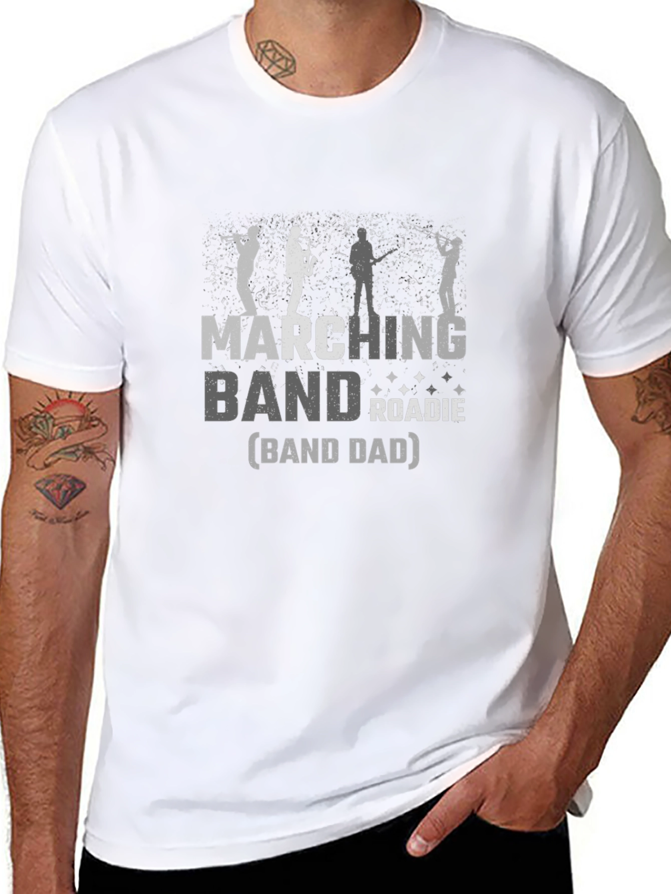 Marching Band Roadie Dad T-Shirt