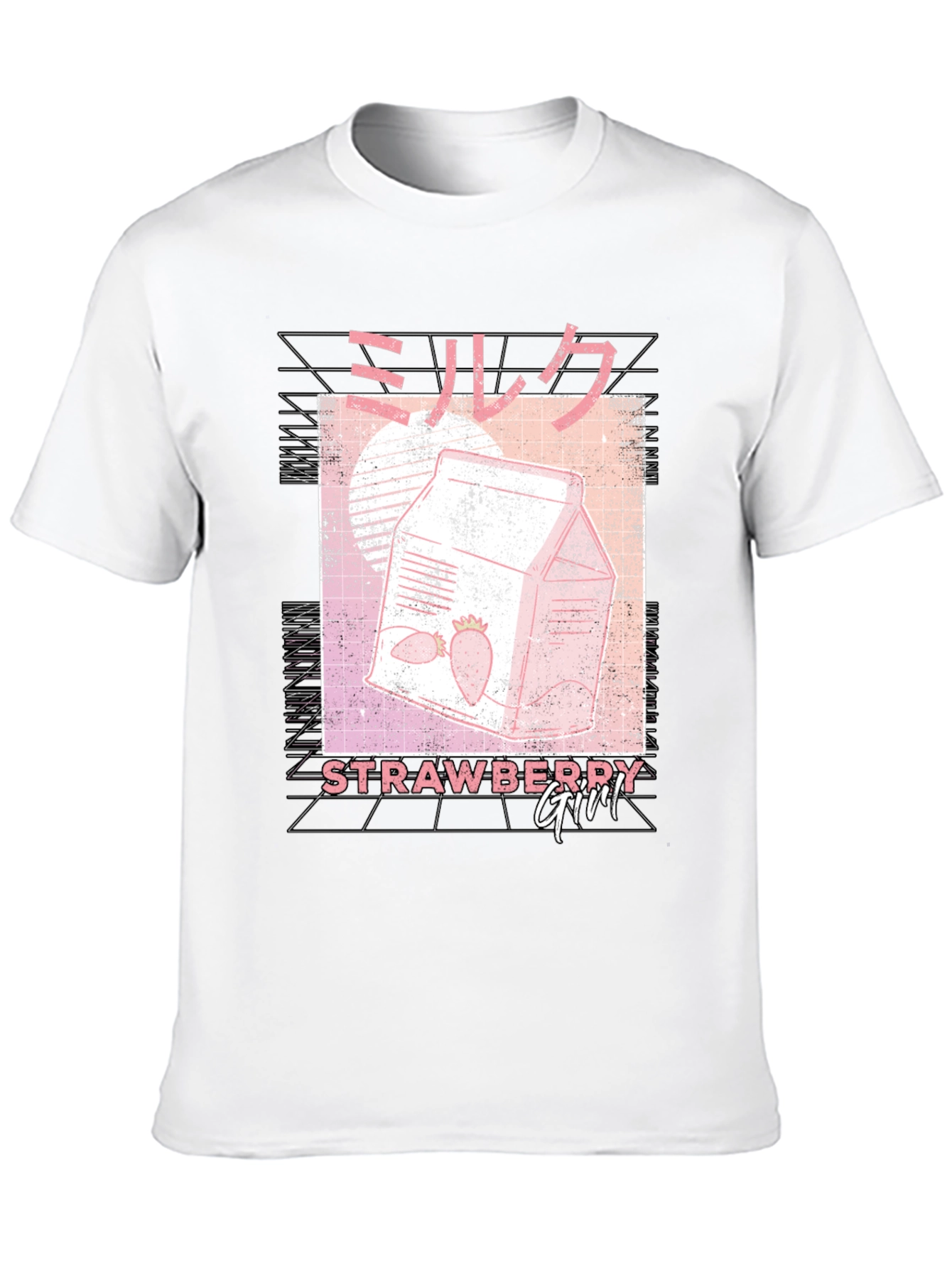Strawberry Girl Milk Carton Graphic Tee