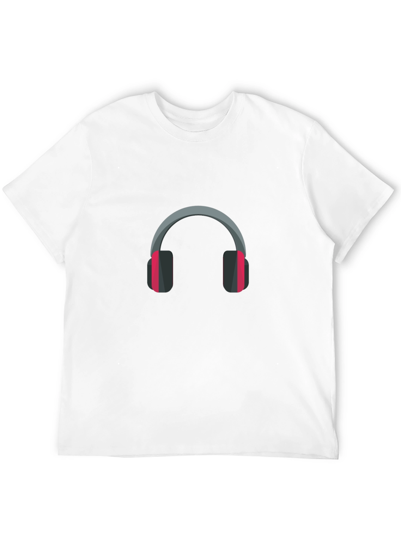 Headphone Graphic Tee - Black Casual Comfort