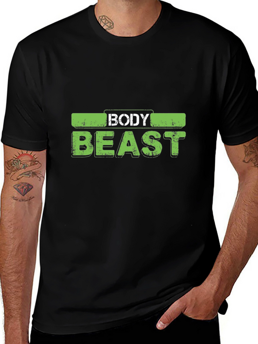 Body Beast Graphic T-Shirt - Black Cotton Tee