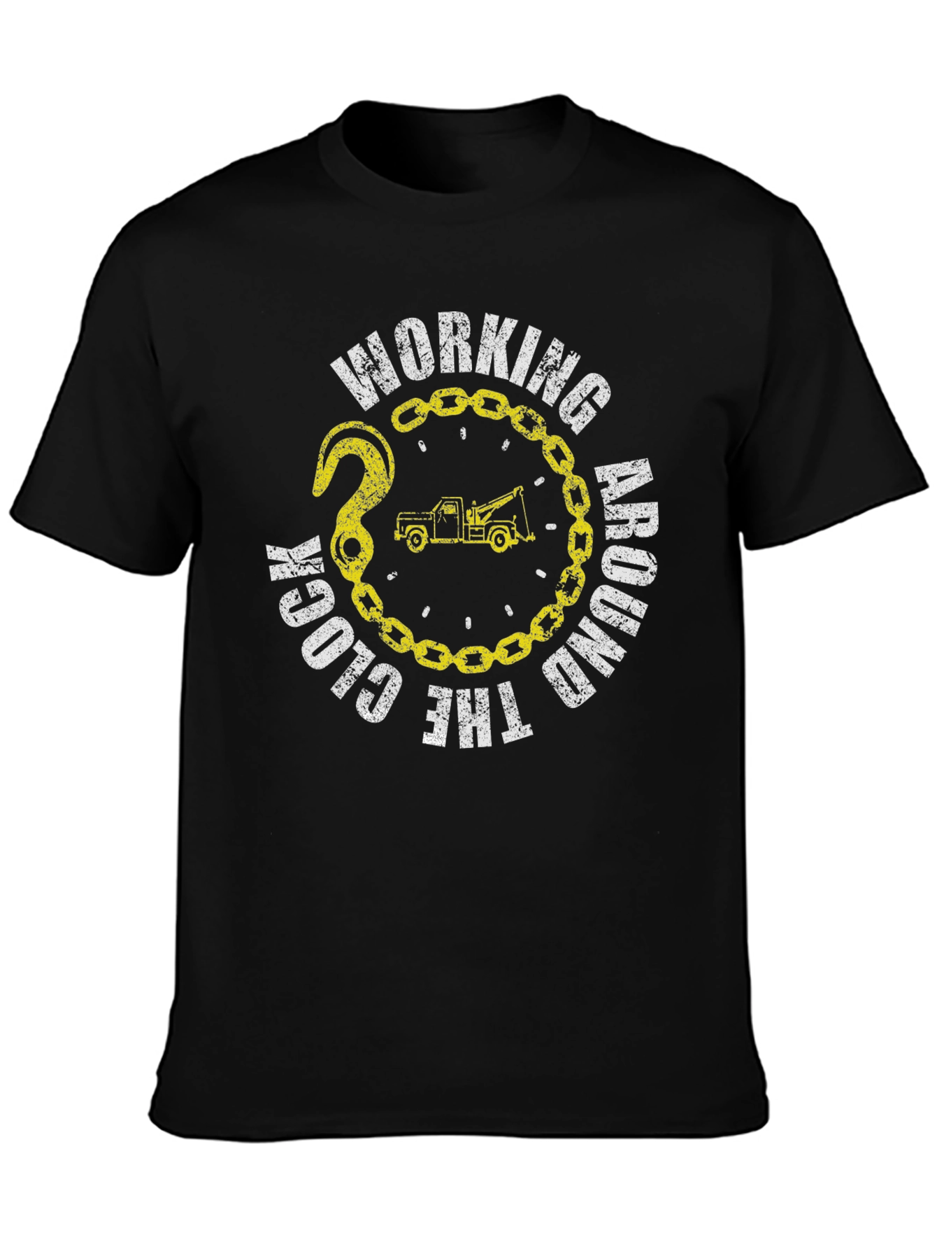 Working Around The Clock Tow Truck T-Shirt