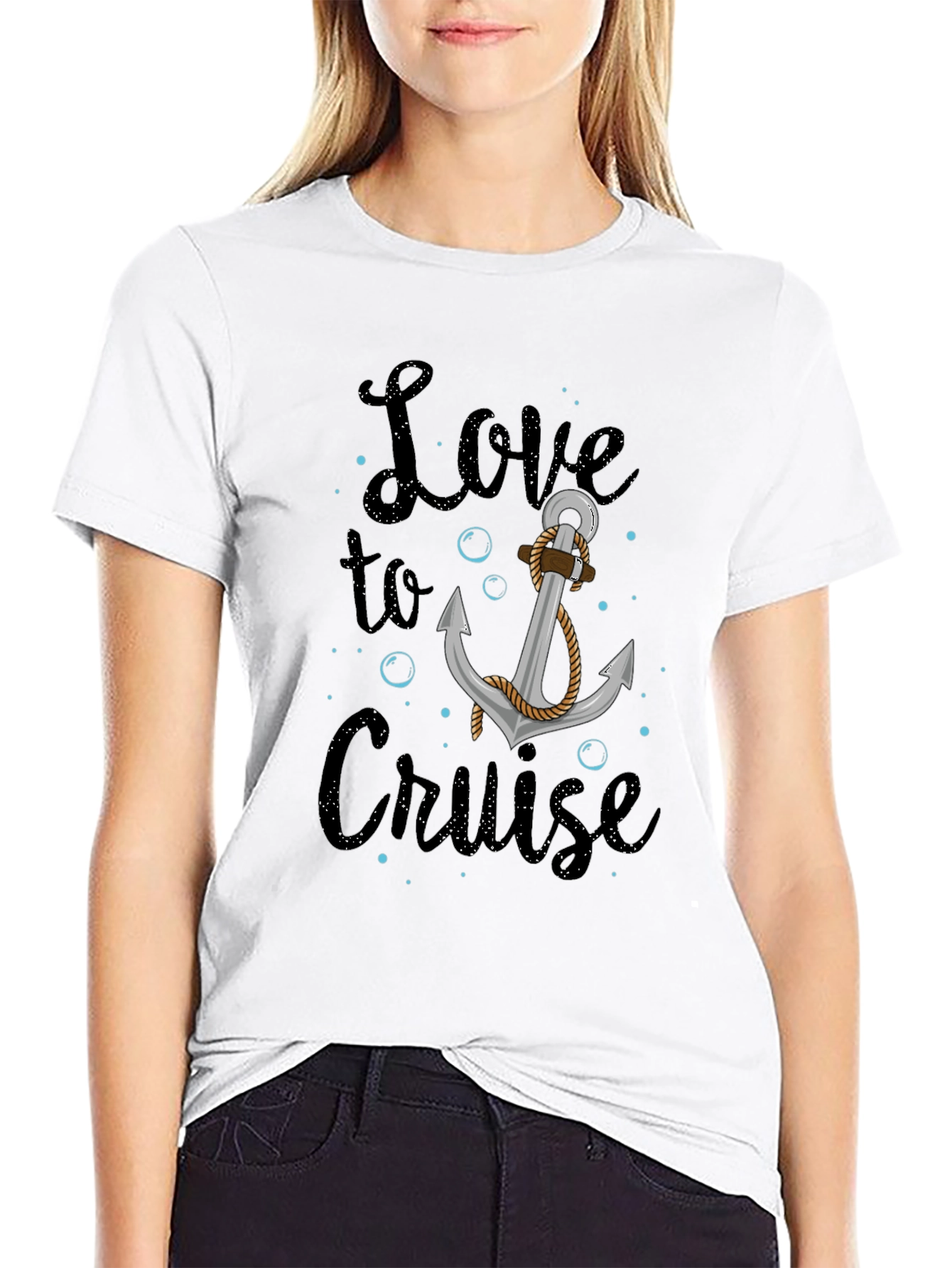 Love to Cruise Graphic Tee Anchor Nautical Shirt