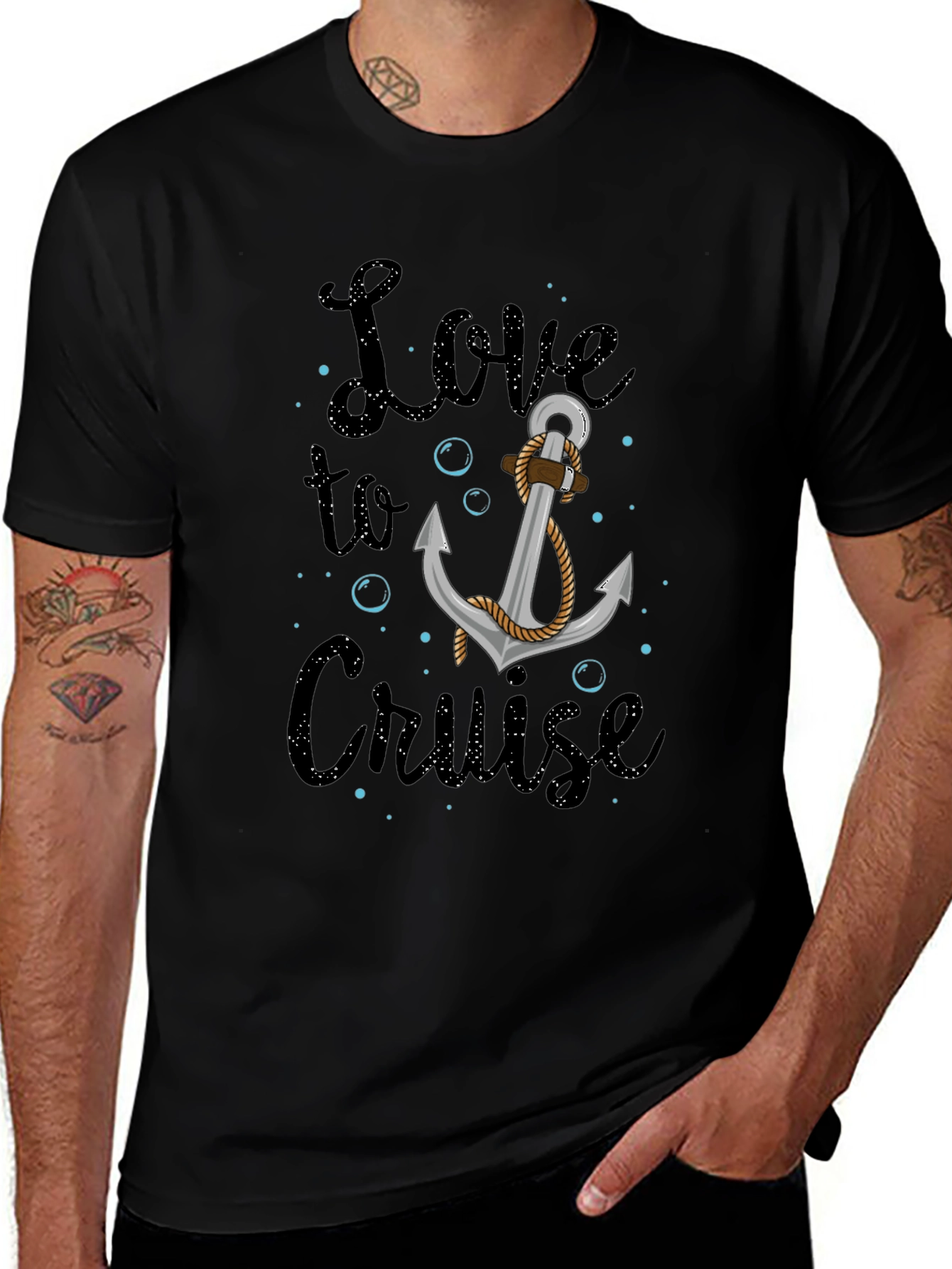 Love to Cruise Graphic Tee Anchor Nautical Shirt