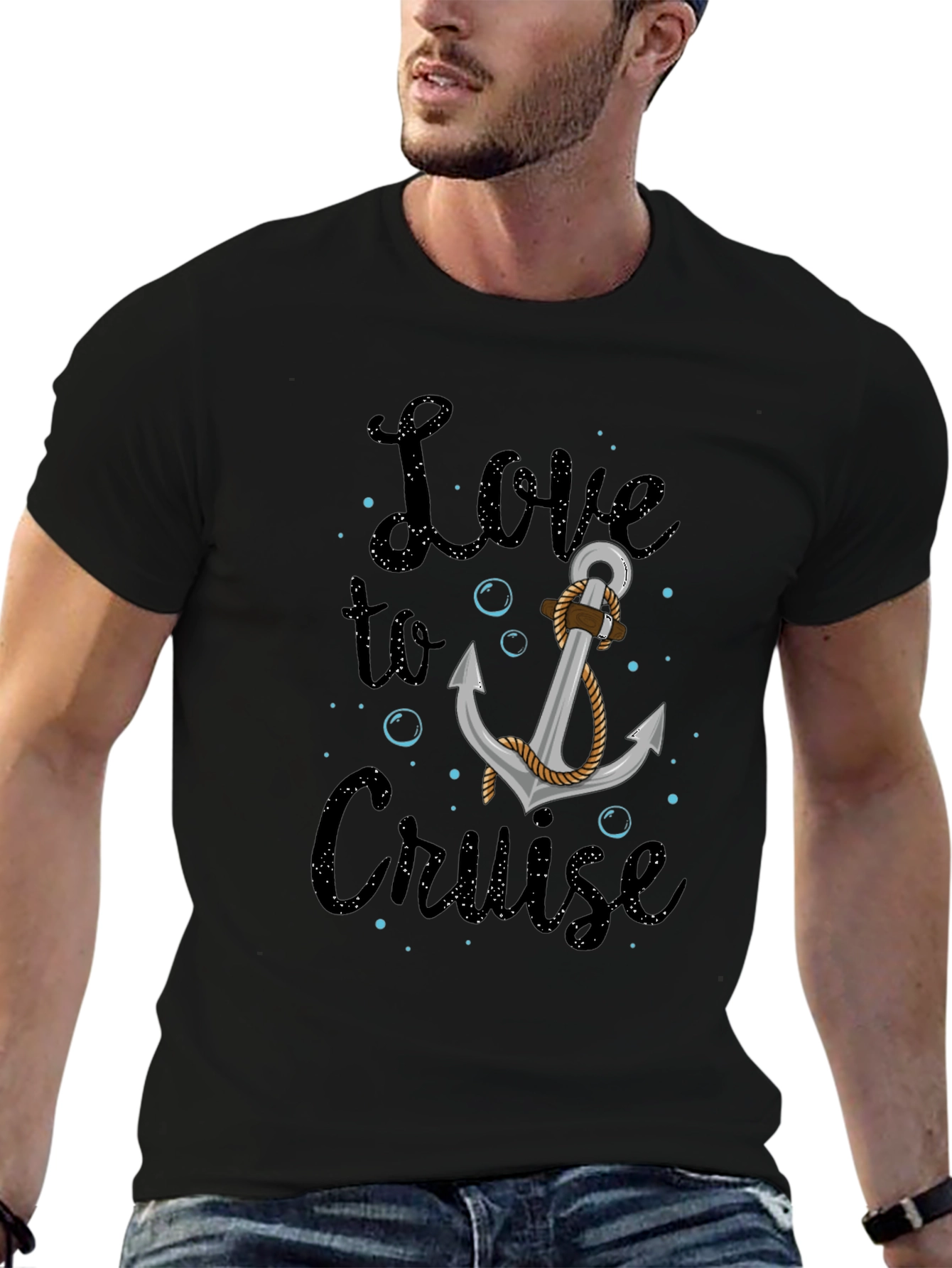 Love to Cruise Graphic Tee Anchor Nautical Shirt