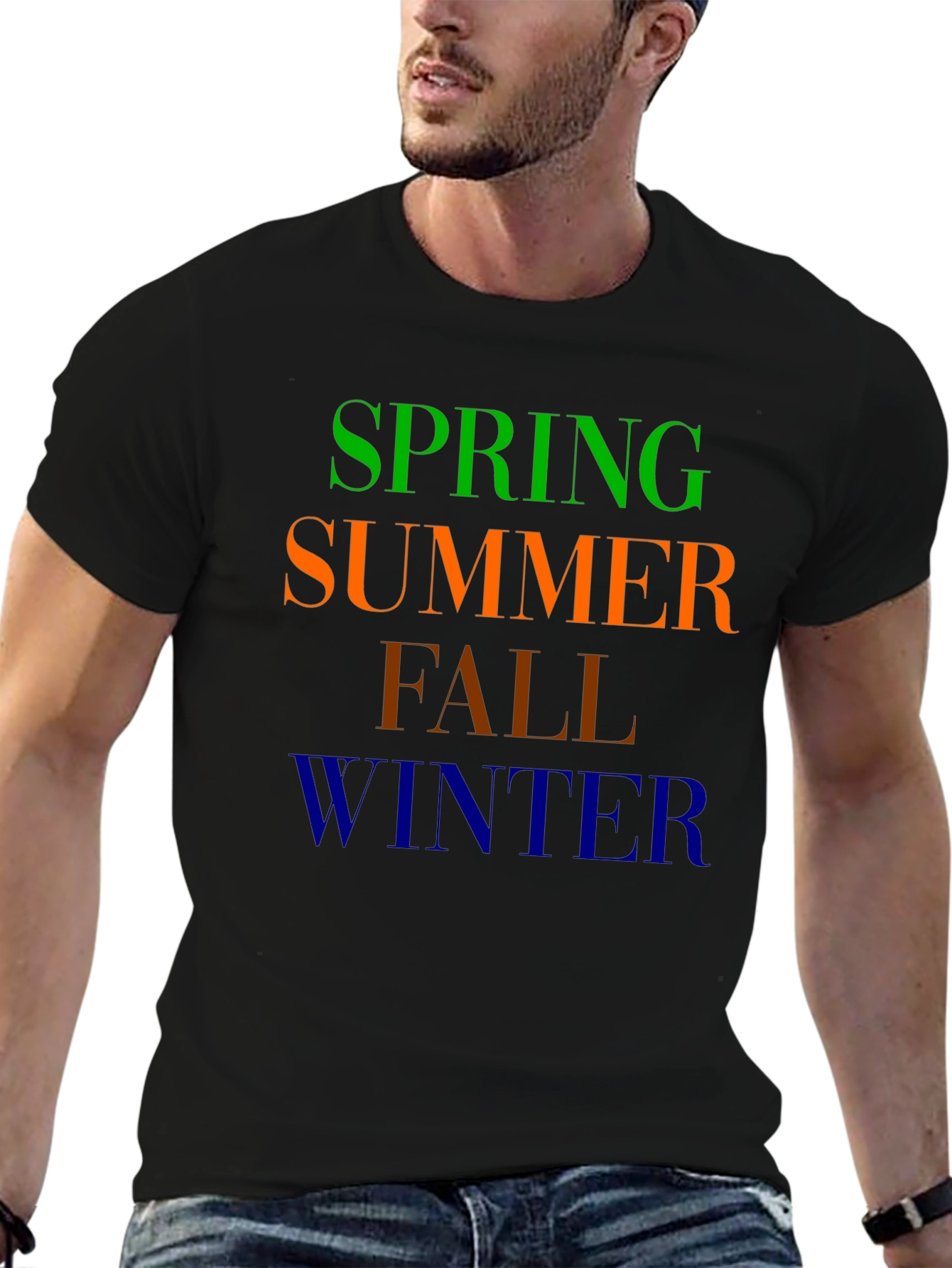 Seasons Graphic Tee - Spring Summer Fall Winter