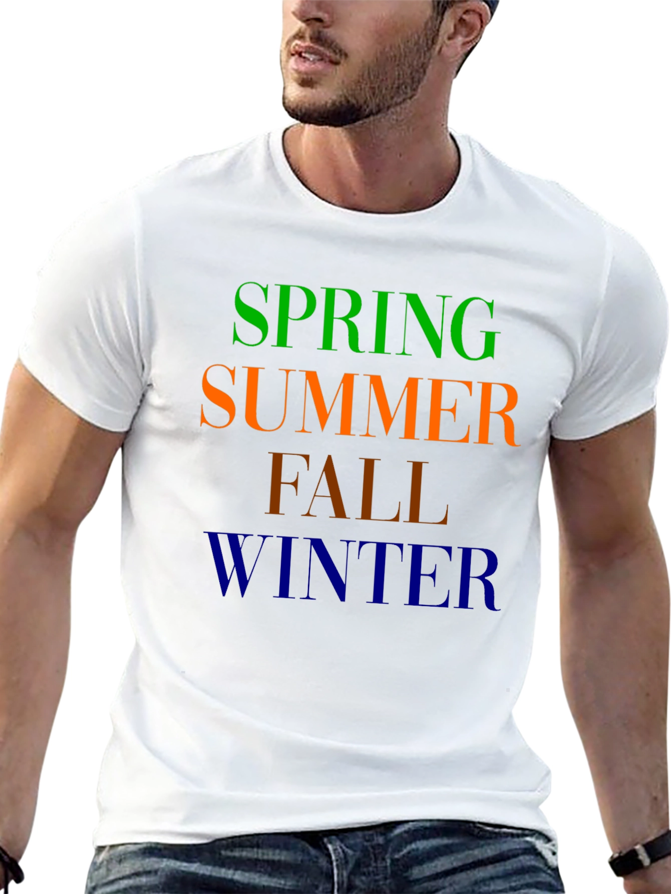Seasons Graphic Tee - Spring Summer Fall Winter