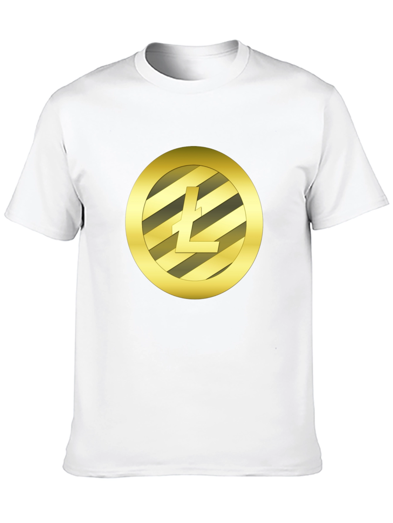 Litecoin Crypto Logo Black T-Shirt