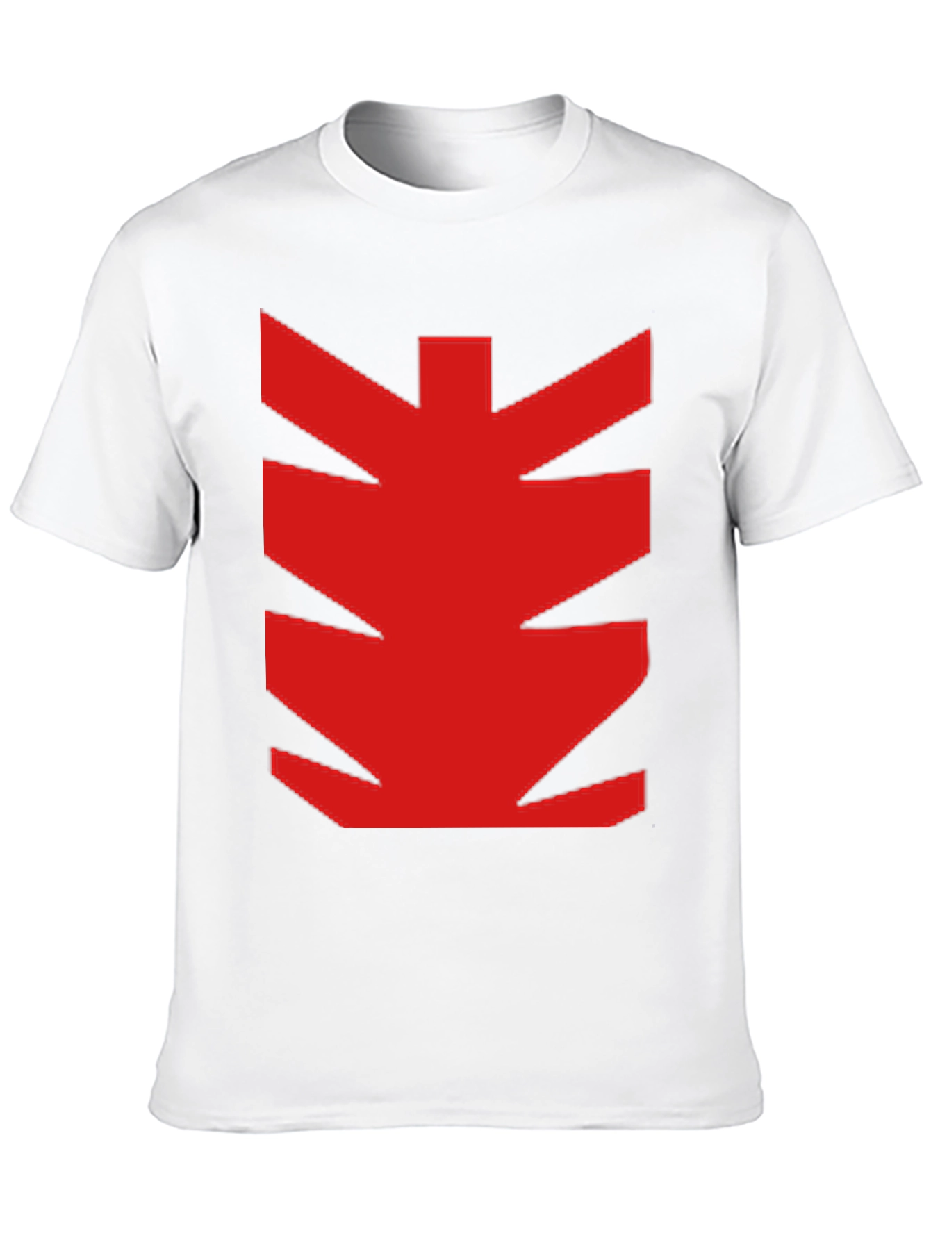 Bold Red Graphic Print Black T-Shirt
