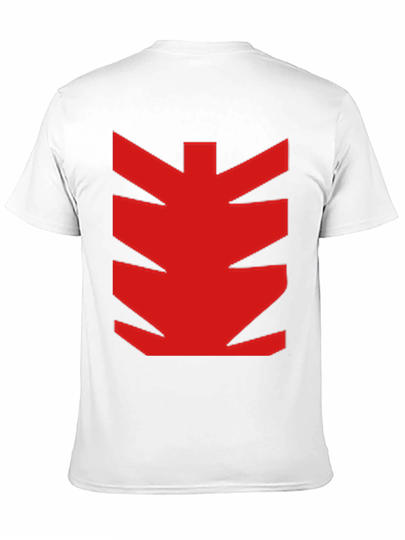 Bold Red Graphic Print Black T-Shirt