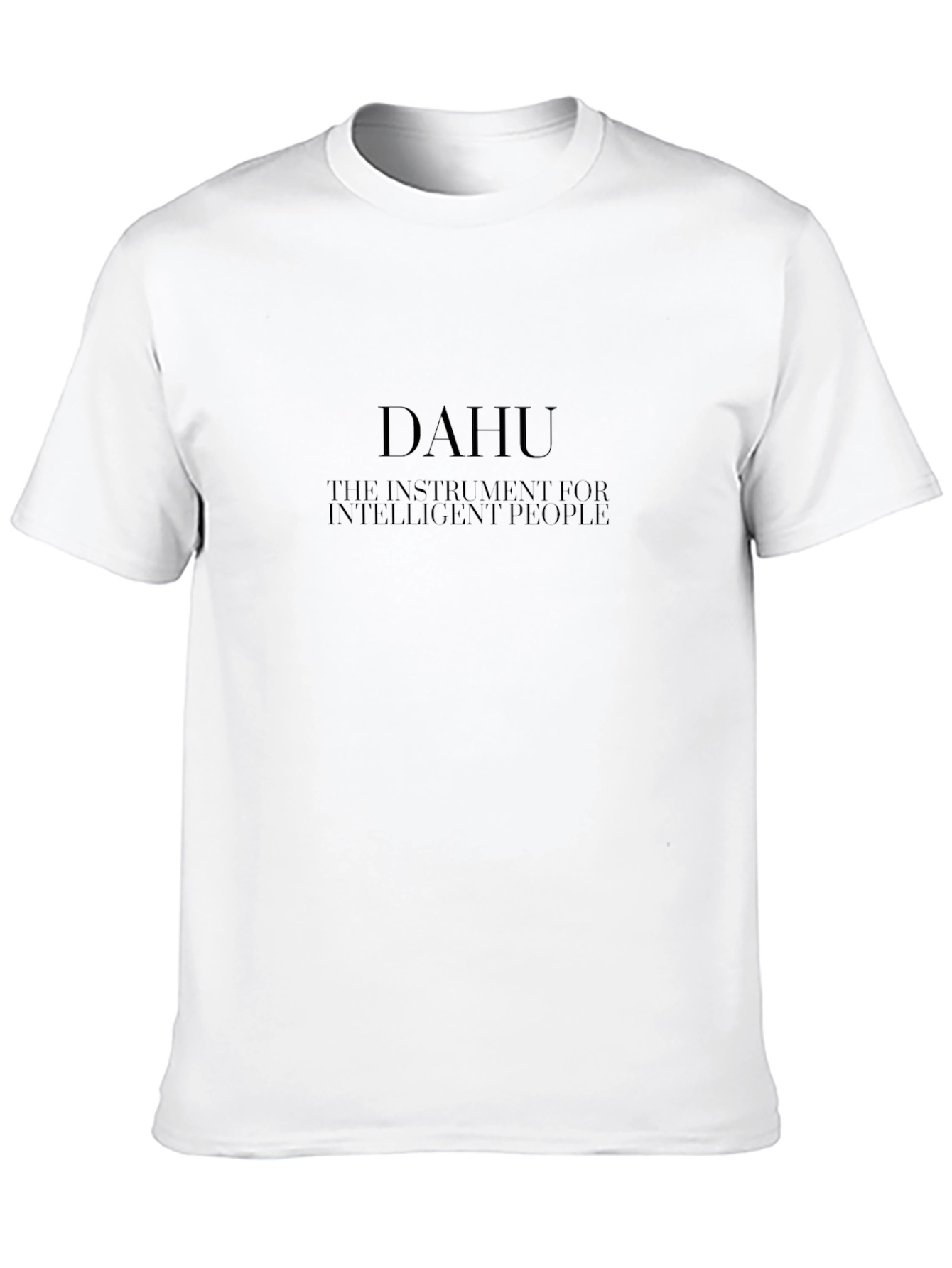 DAHU Intelligent People Black Graphic Tee