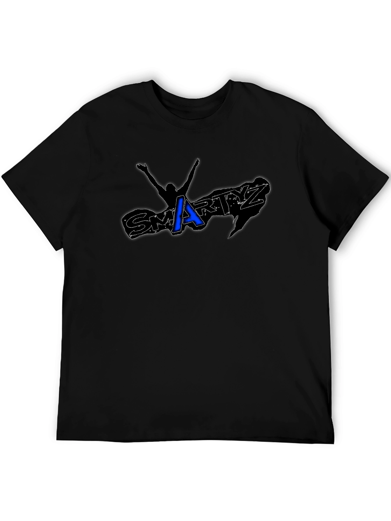 Smartyz Graphic Tee - Trendy Black T-Shirt