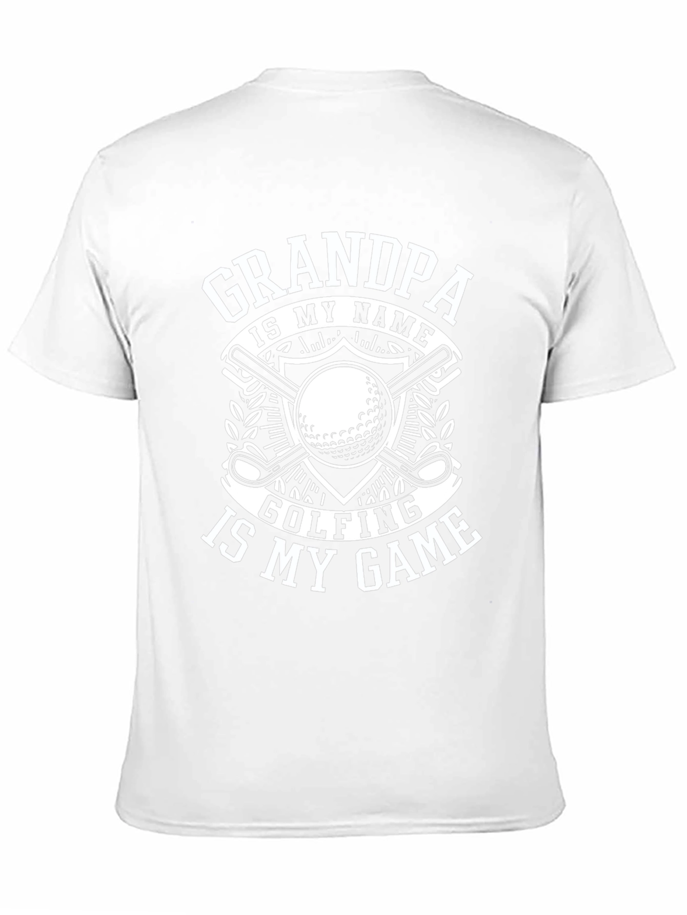Grandpa Golfing T-Shirt: Name & Game