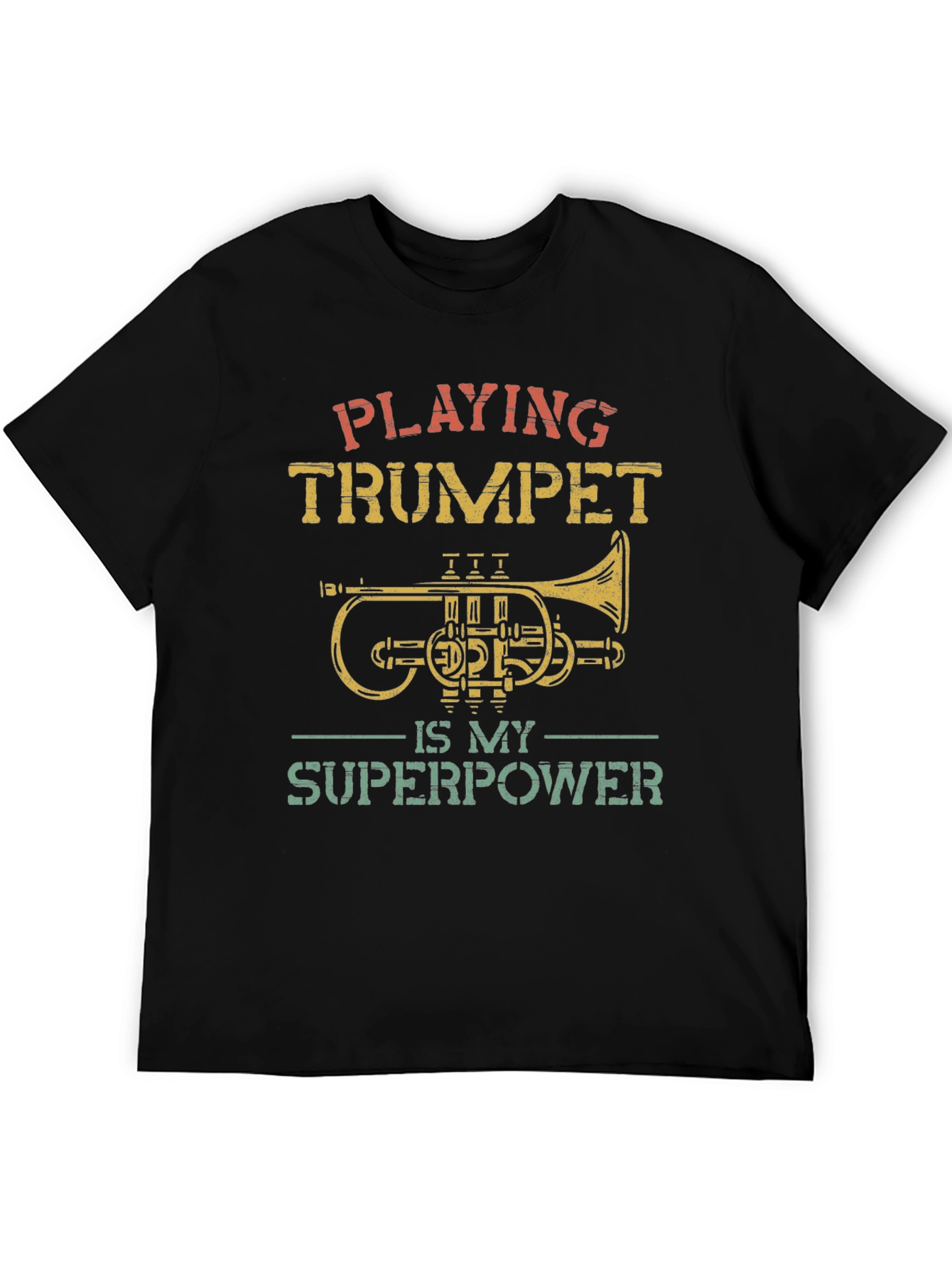 Trumpet Player Superpower Graphic Tee