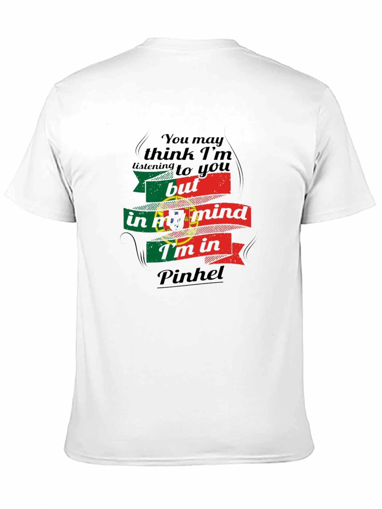 Pinhel Portugal Mind T-Shirt - Mens Black Tee