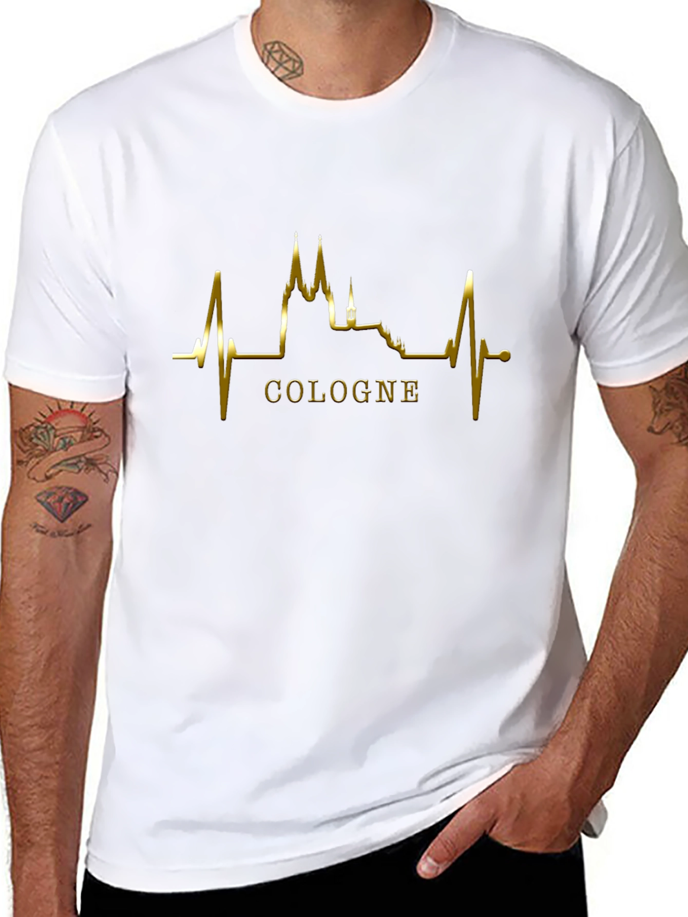 Cologne Heartbeat T-Shirt - Black