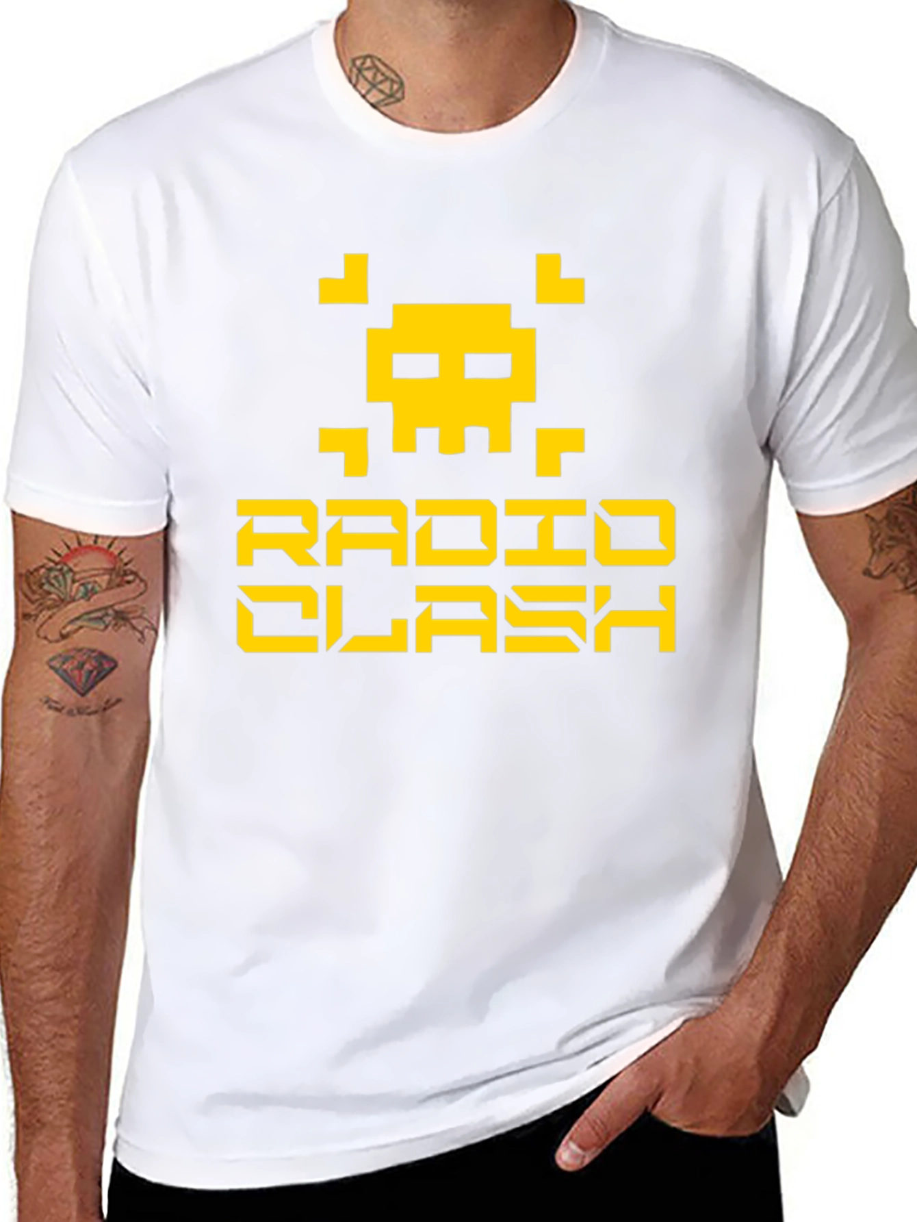 Radio Clash Graphic Tee - Black