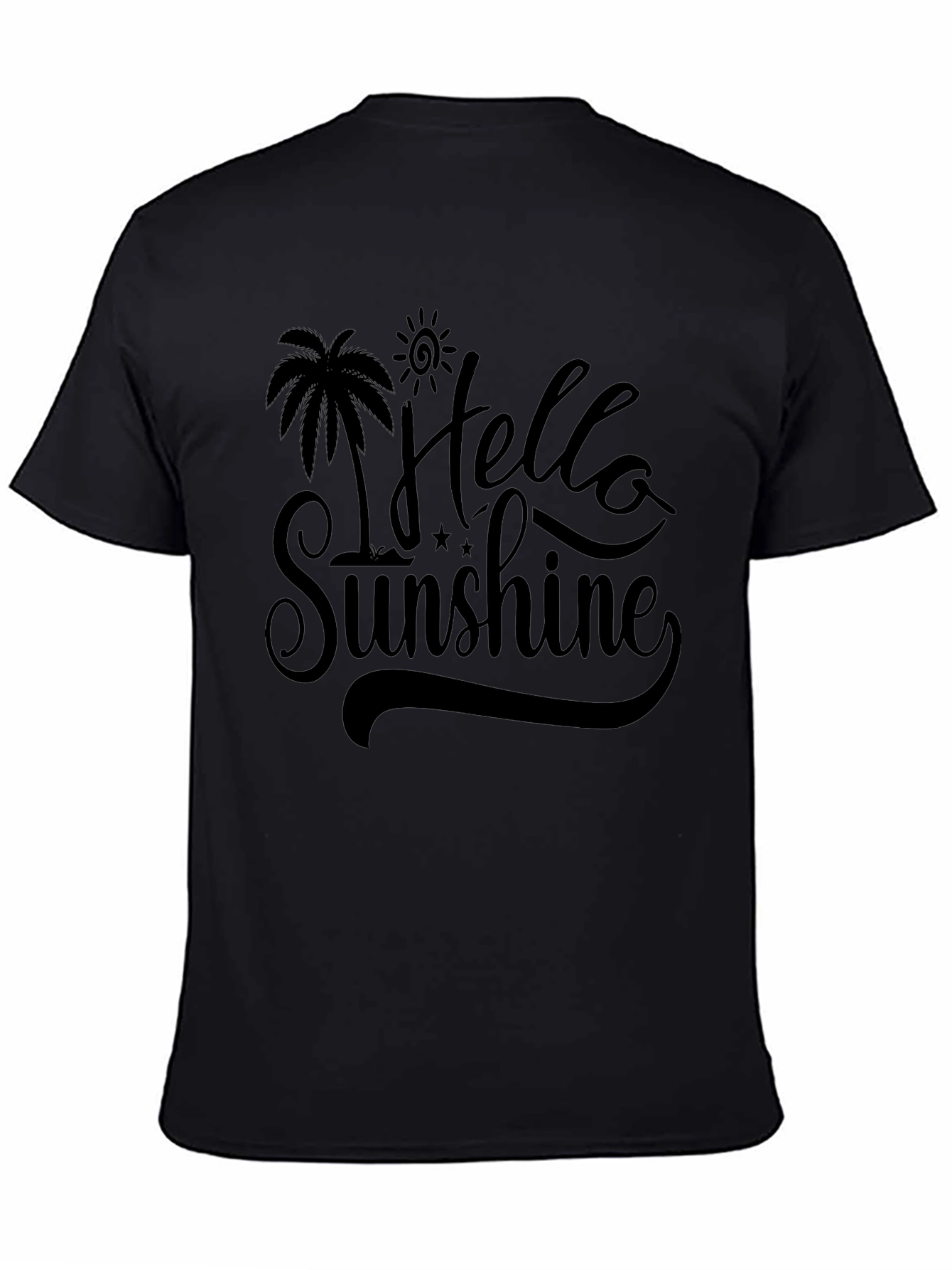 Hello Sunshine Graphic Tee - Black