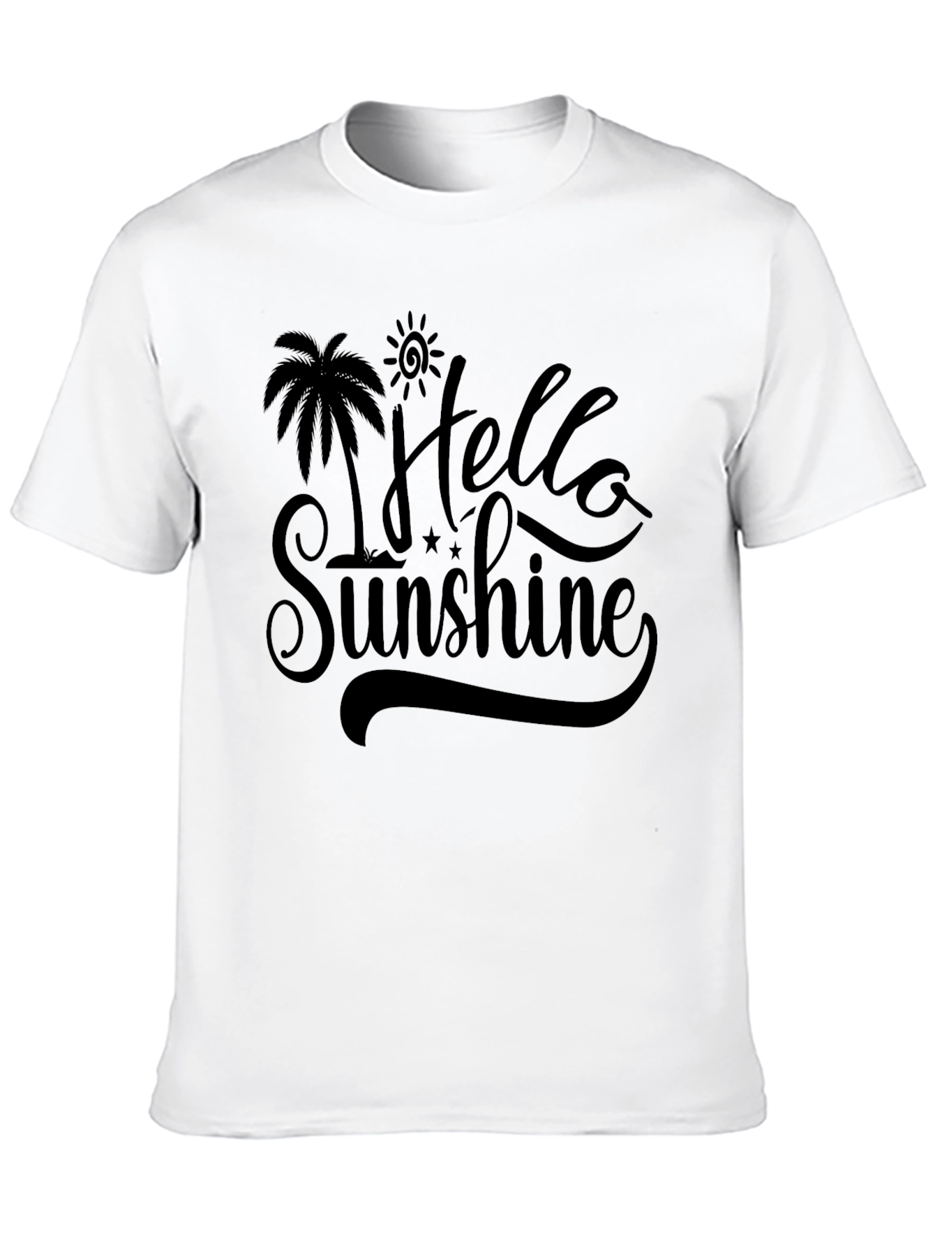 Hello Sunshine Graphic Tee - Black
