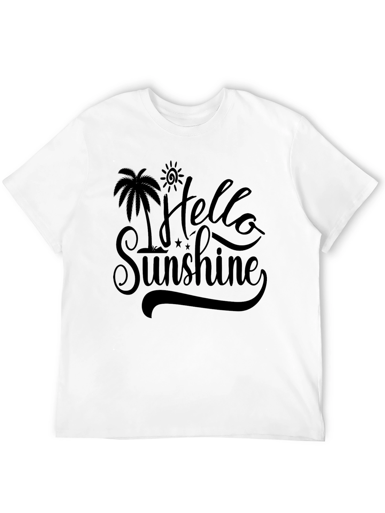Hello Sunshine Graphic Tee - Black