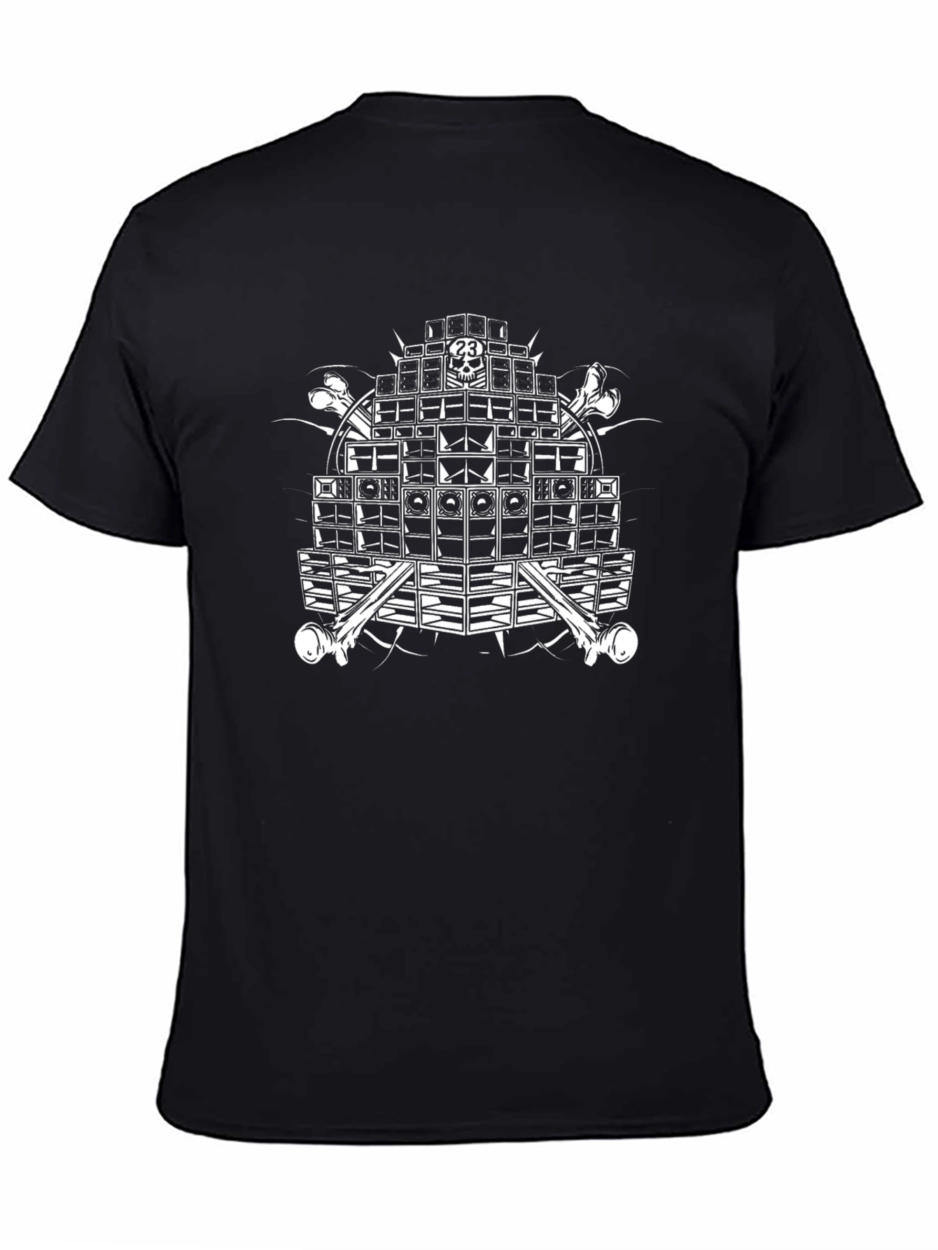 Skull Sound System Black Graphic T-Shirt