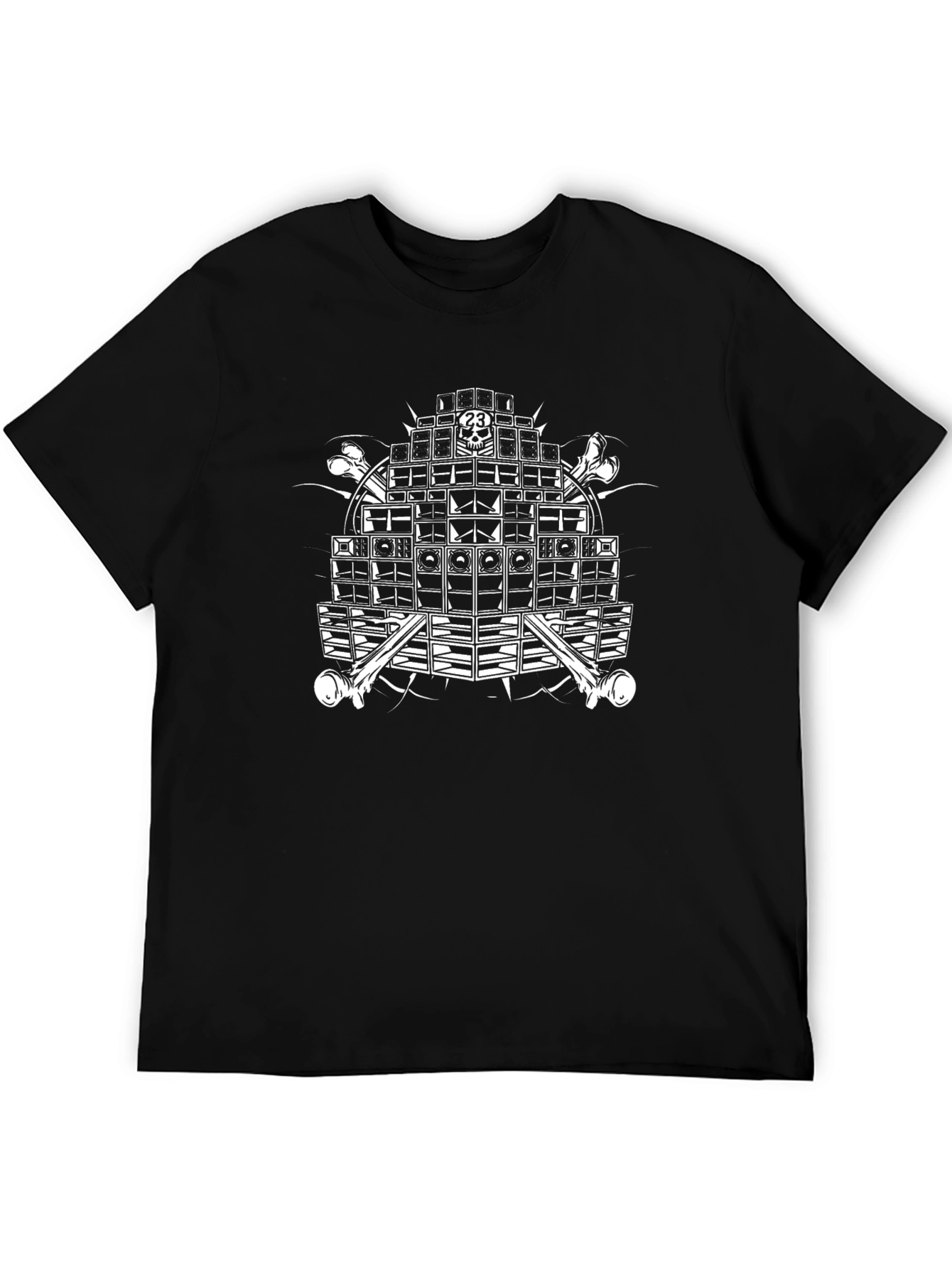 Skull Sound System Black Graphic T-Shirt