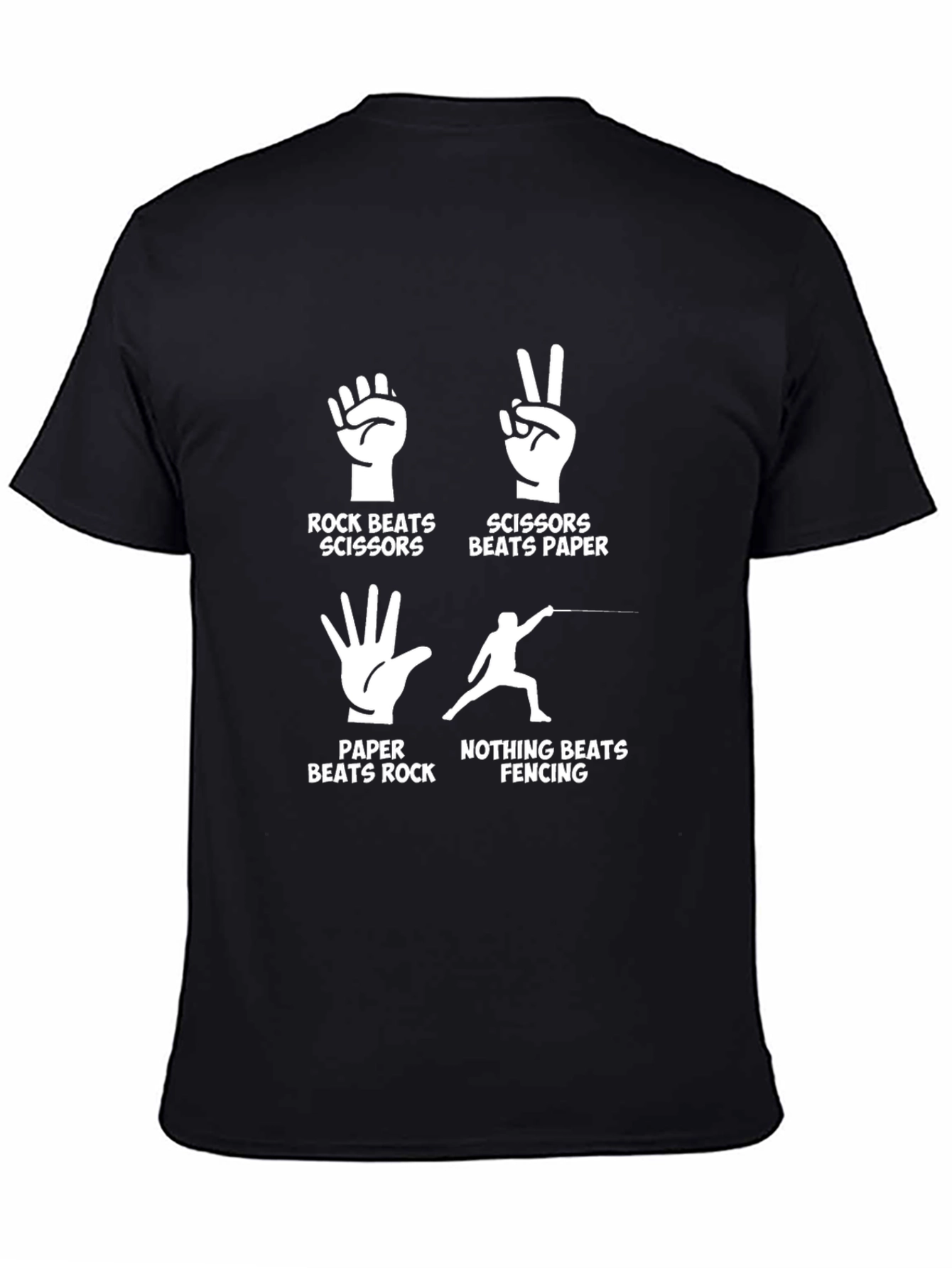 Rock Paper Scissors Fencing Funny T-Shirt
