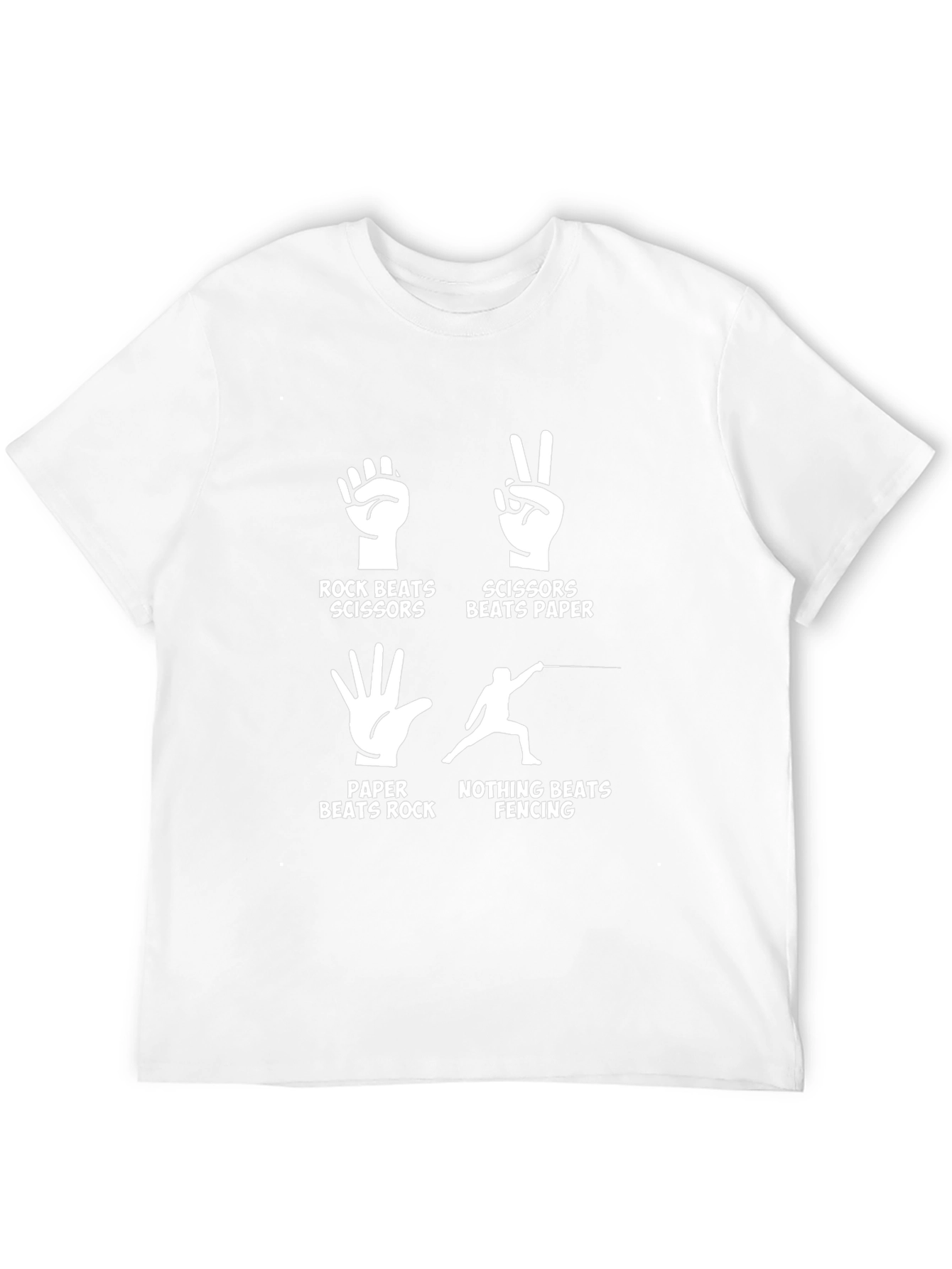 Rock Paper Scissors Fencing Funny T-Shirt