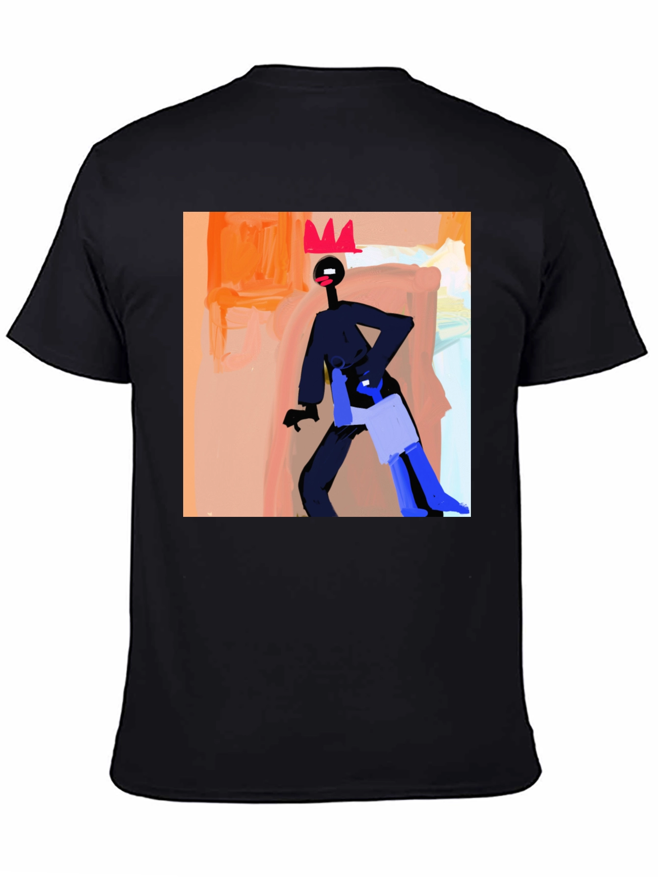 Abstract Art Graphic Black T-Shirt