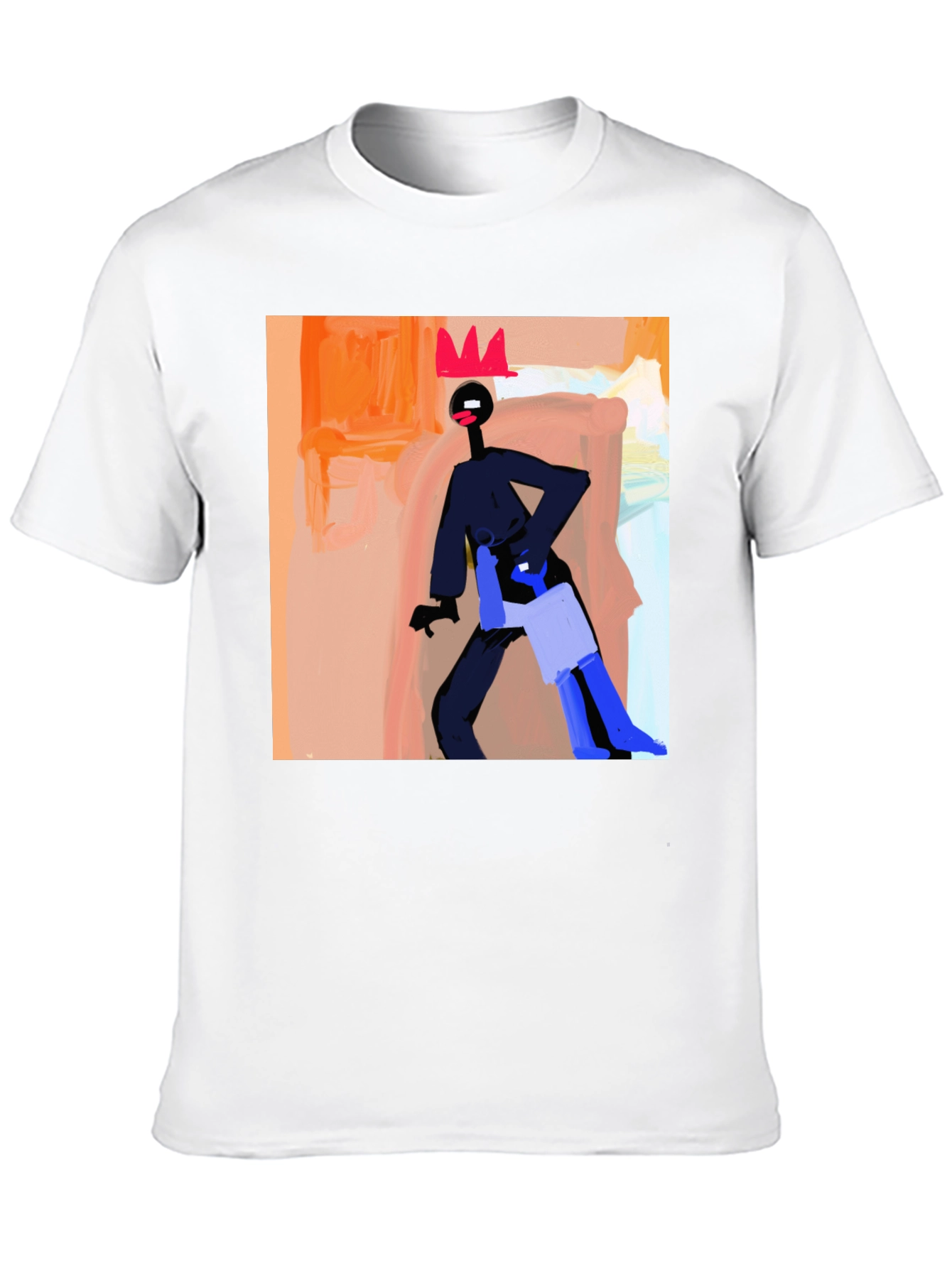Abstract Art Graphic Black T-Shirt